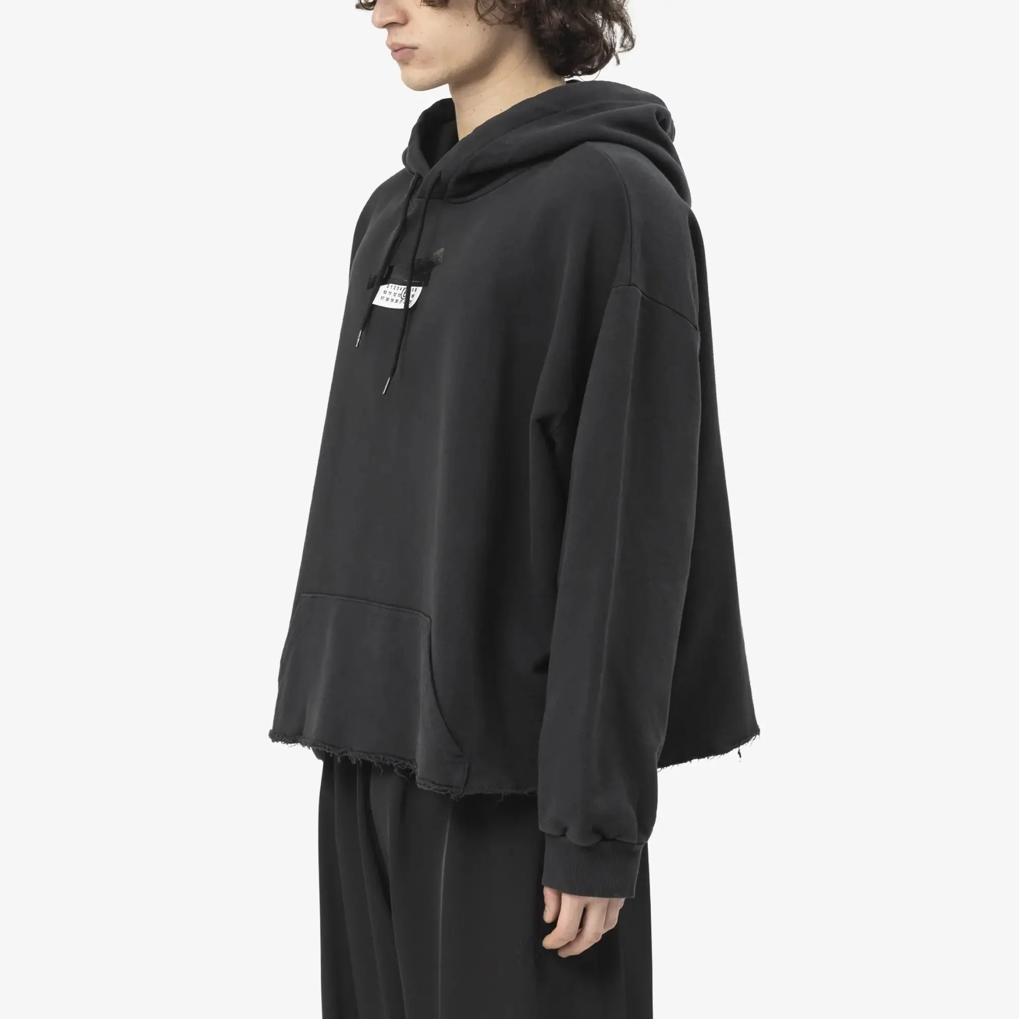 Numeric Logo Raw Hem Hoody - Image 3