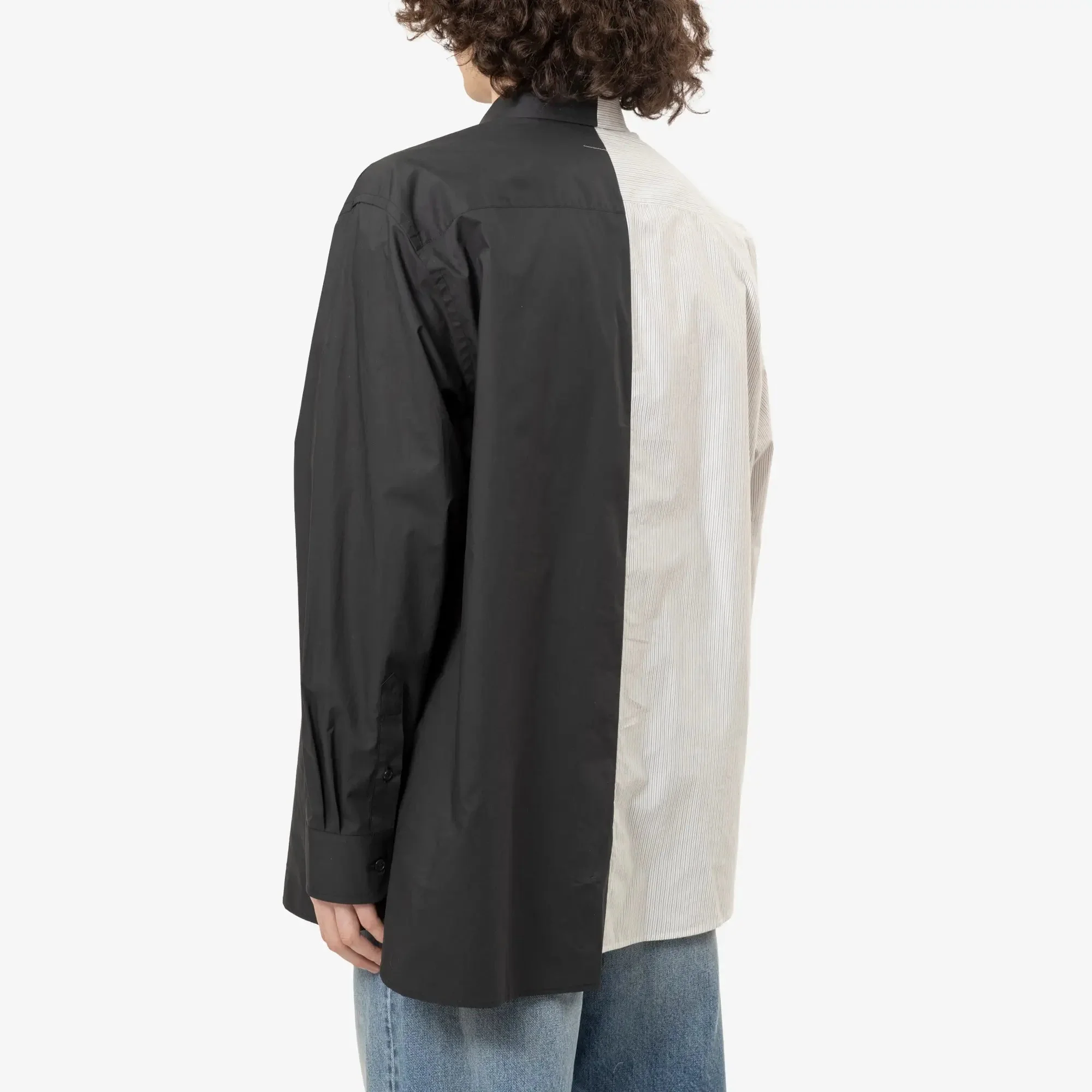 Two-Tone Cotton Poplin Shirt - Image 4