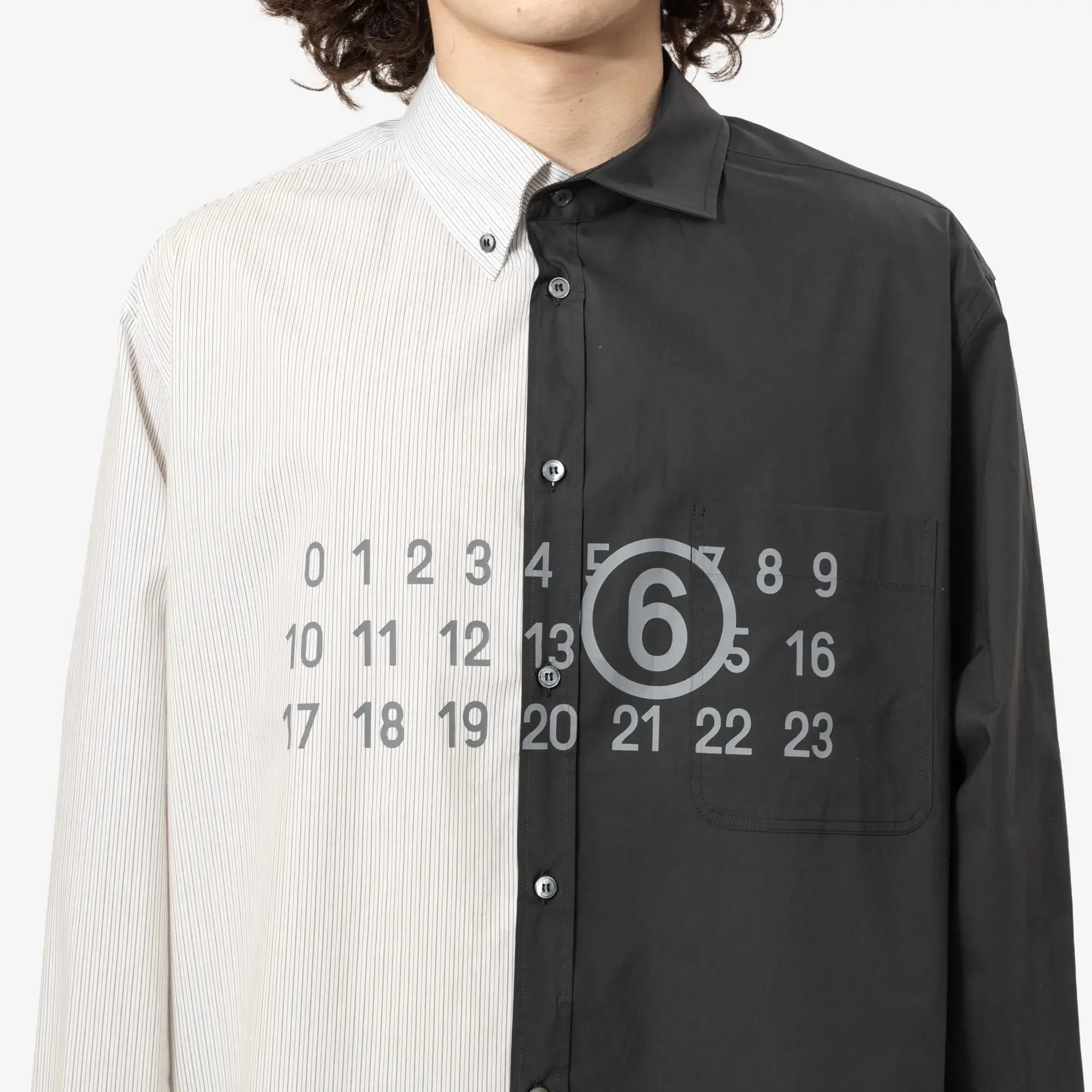 Two-Tone Cotton Poplin Shirt - Image 5