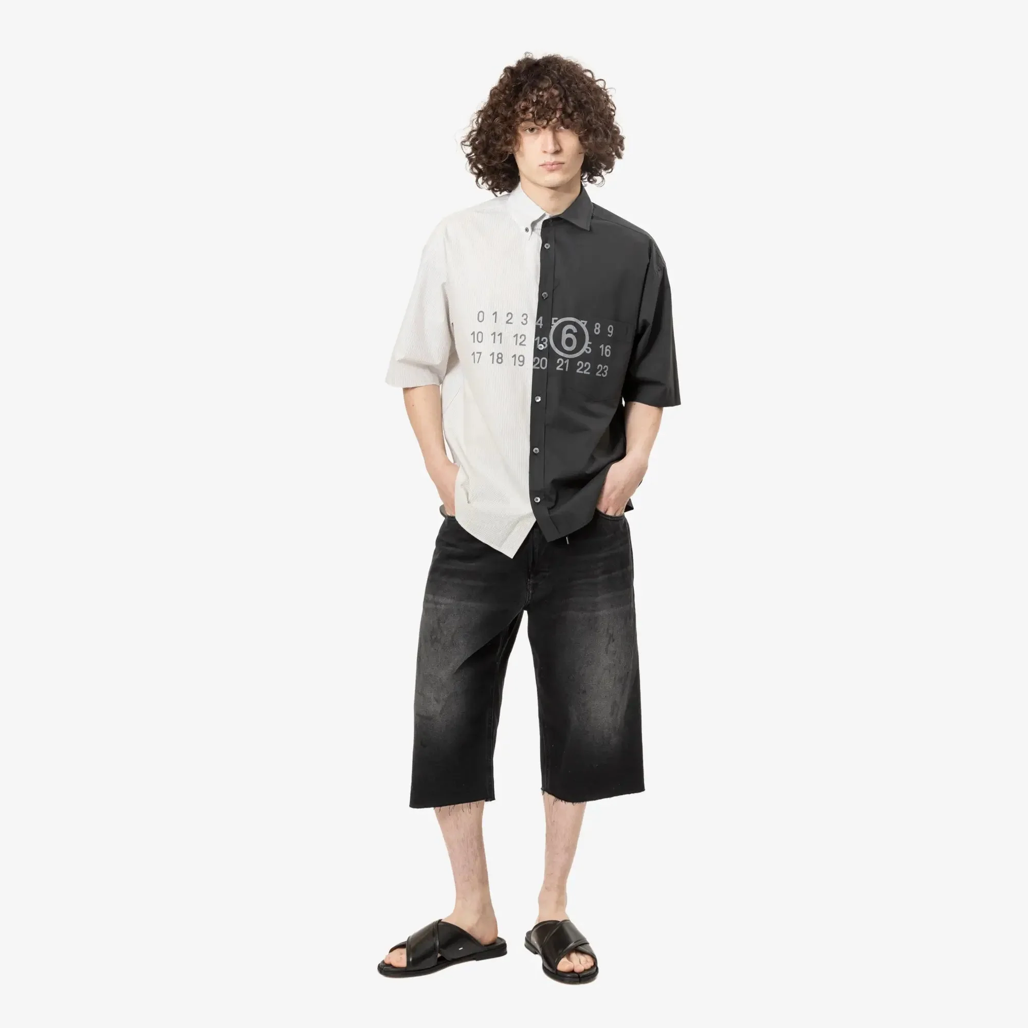Two-Tone Cotton Poplin SS Shirt - Image 2