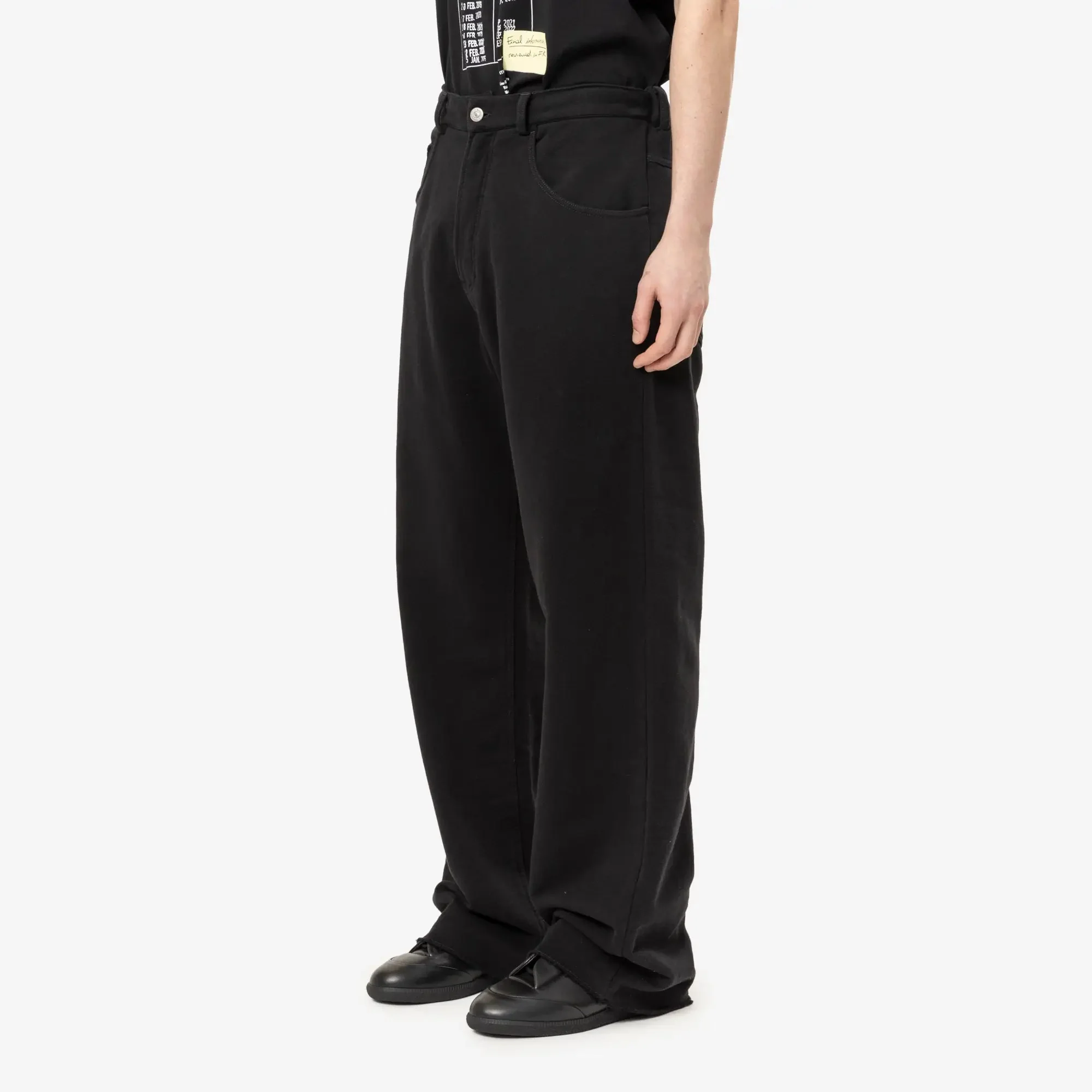 Wide Leg Cotton Trousers - Image 3