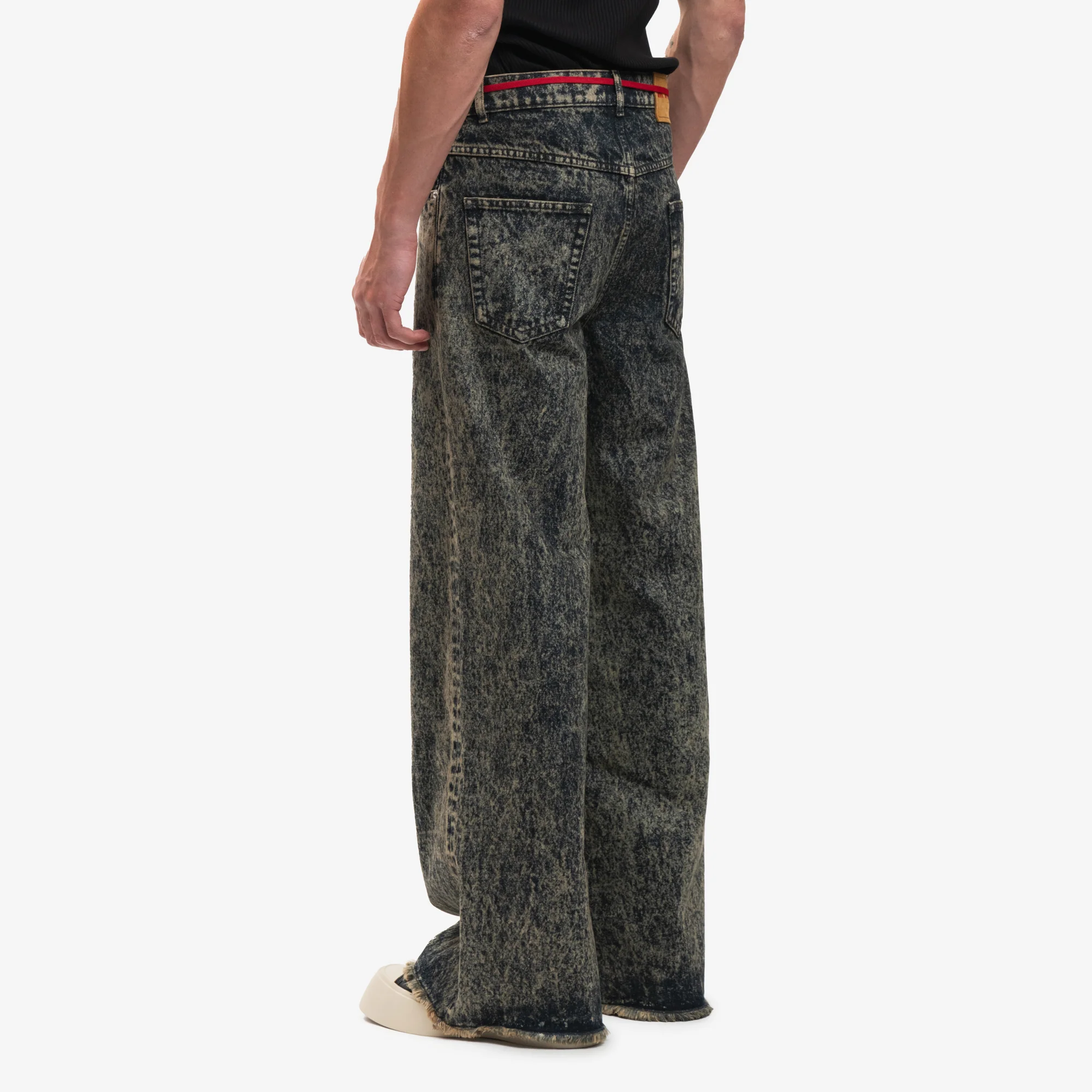 Marble Dyed String Jeans - Image 4