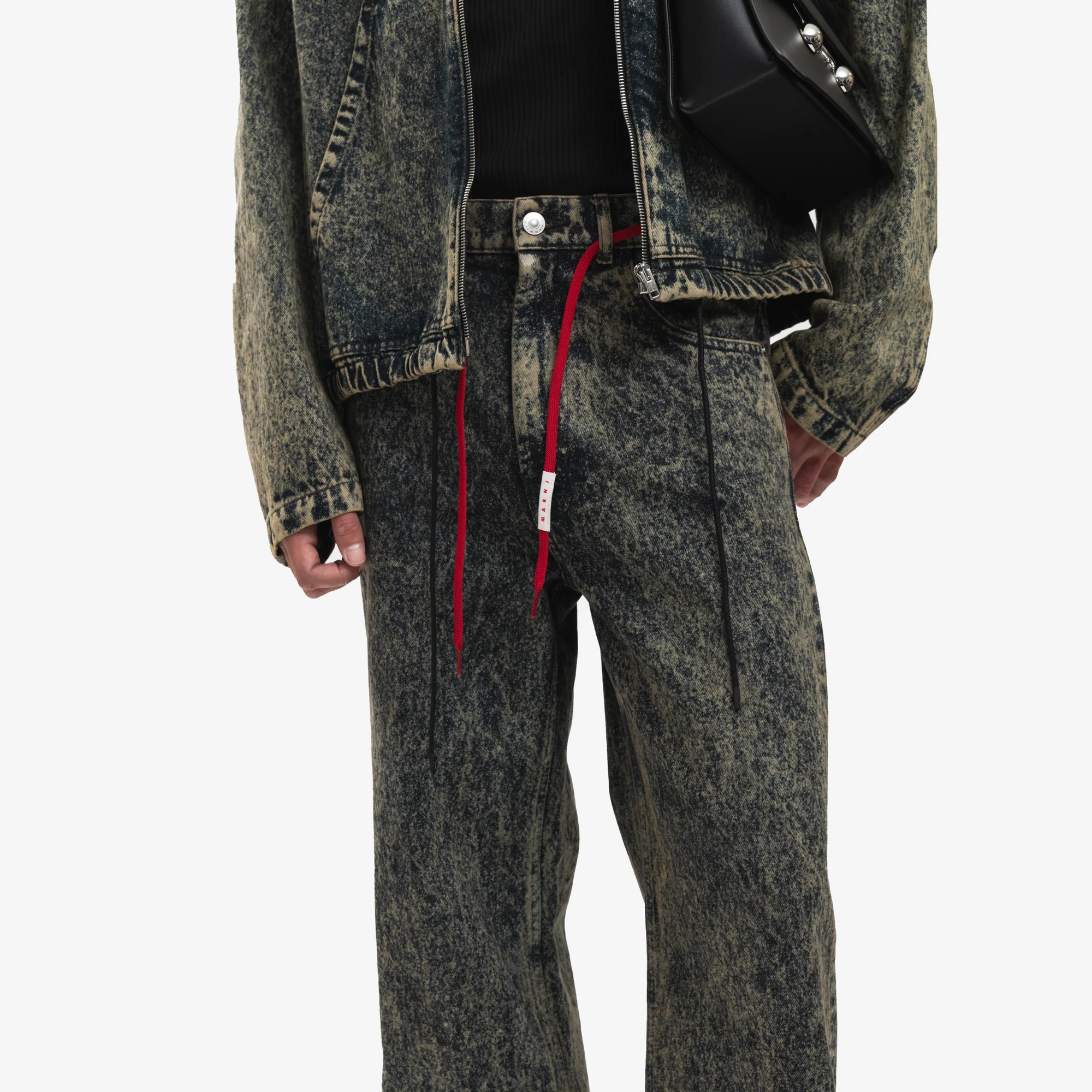 Marble Dyed String Jeans - Image 5