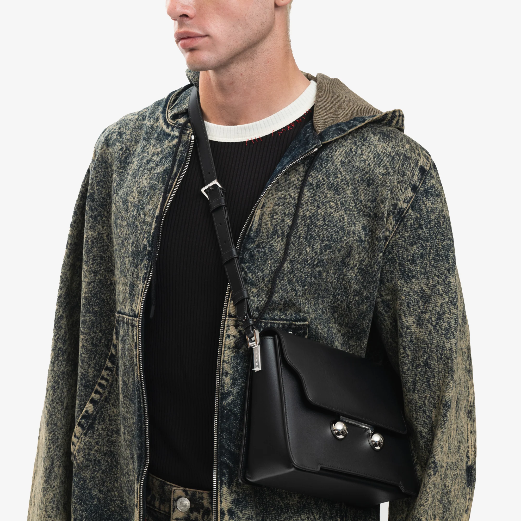 Marble Dyed Zip Hoody - Image 5