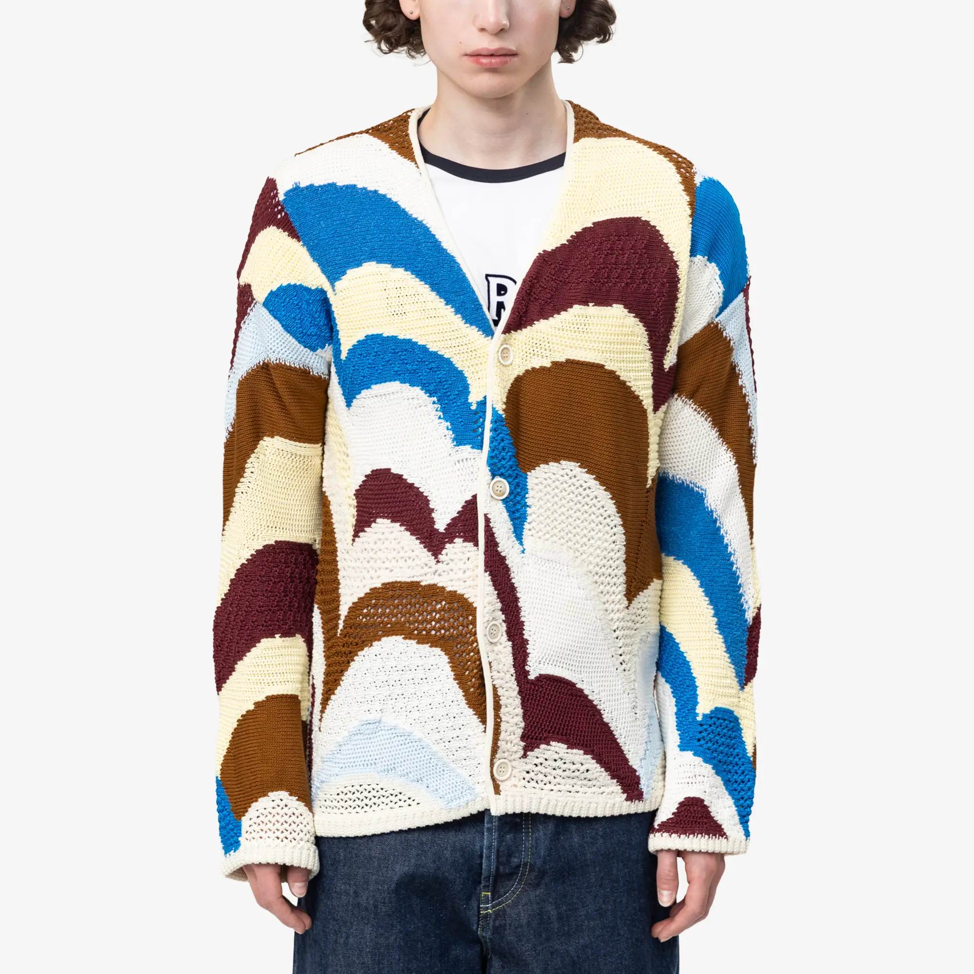 M Cotton Crochet Cardigan
