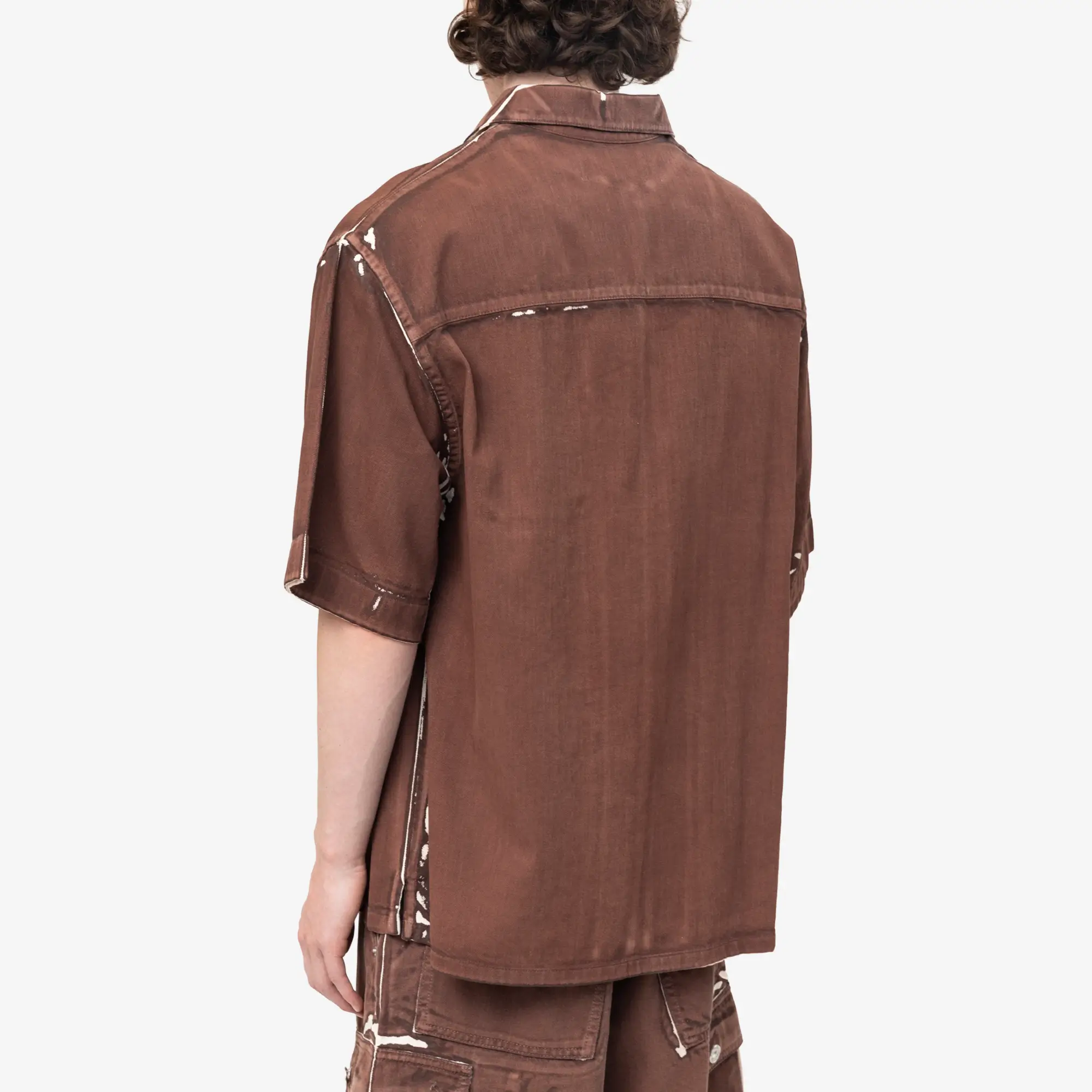 Screen Printed Light Denim SS Shirt - Image 4
