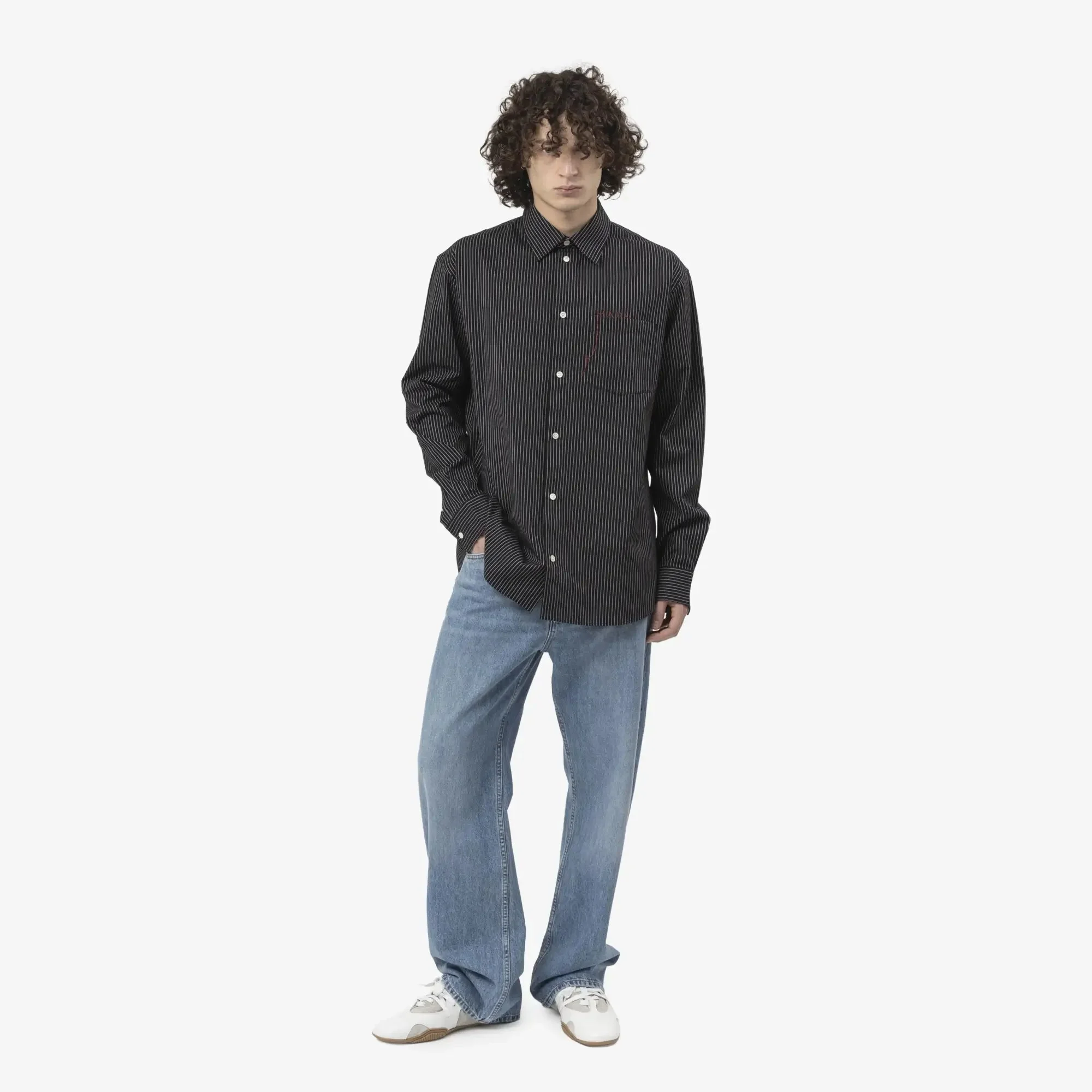 Striped Pocket Logo Shirt - Image 2