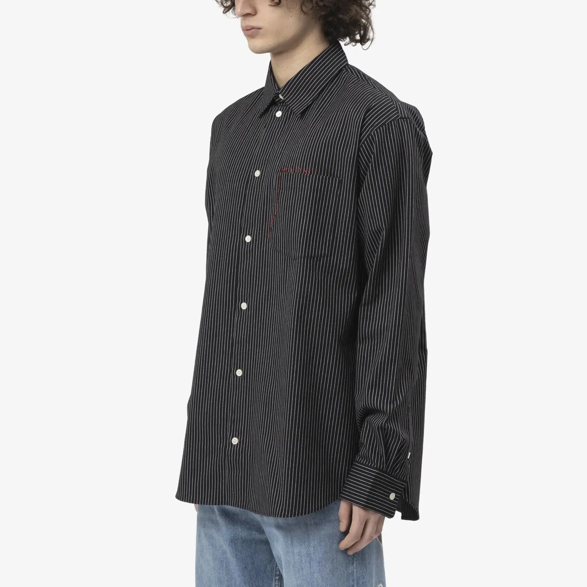 Striped Pocket Logo Shirt - Image 3