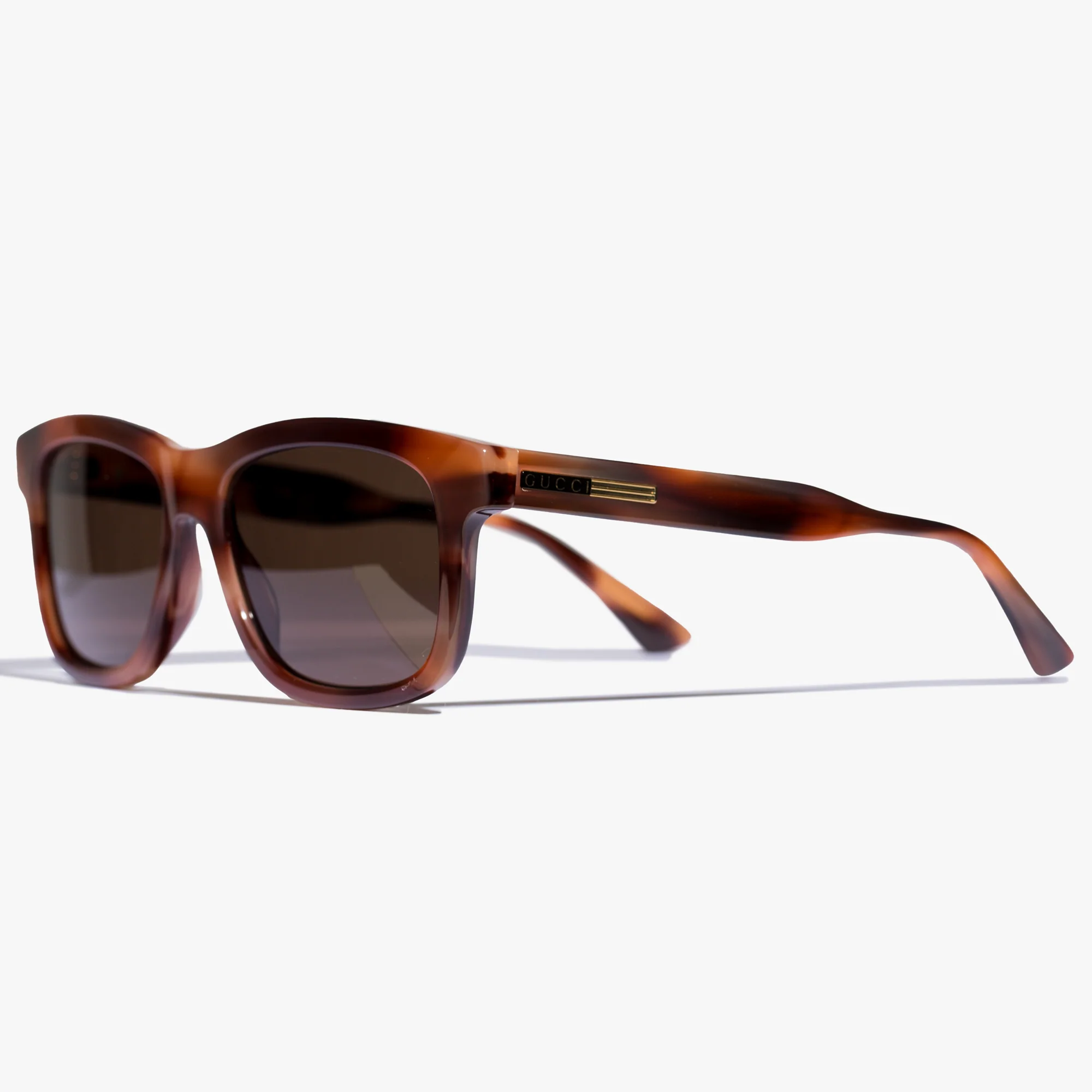 Mens Havana Acetate Sunglasses - Image 4