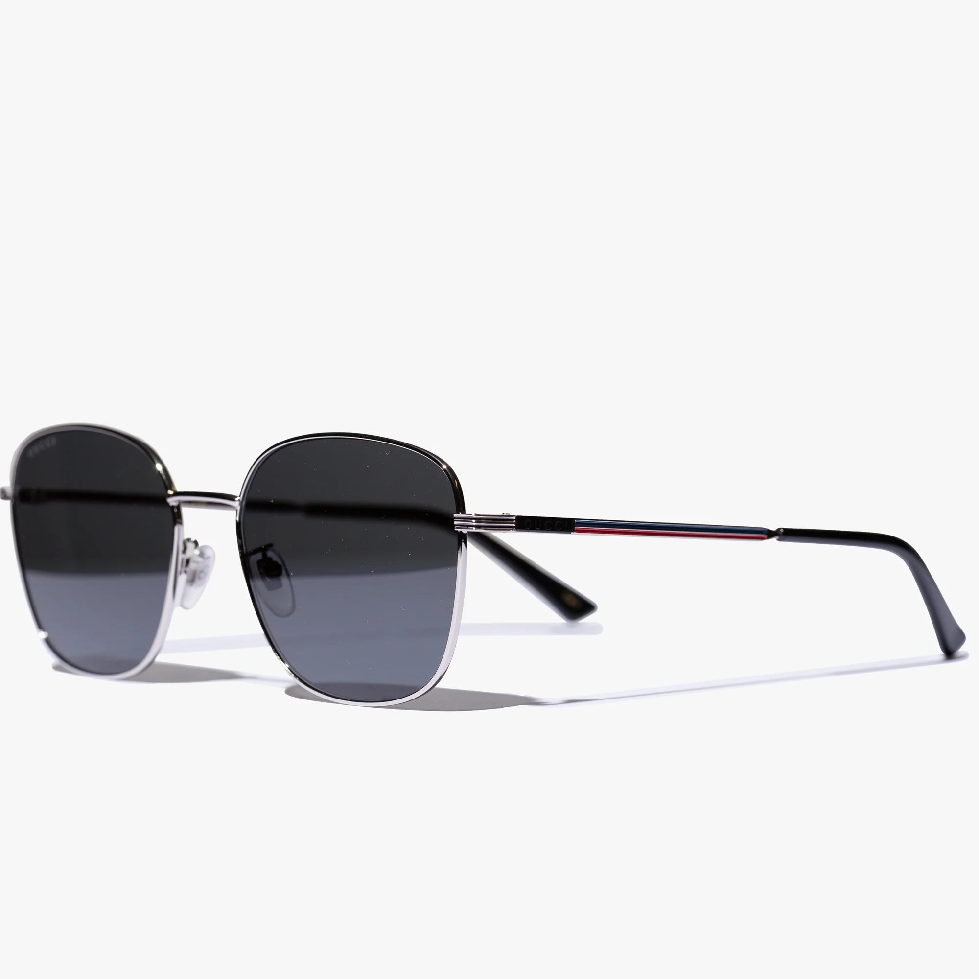 Mens Silver Metal Frame Sunglasses - Image 3