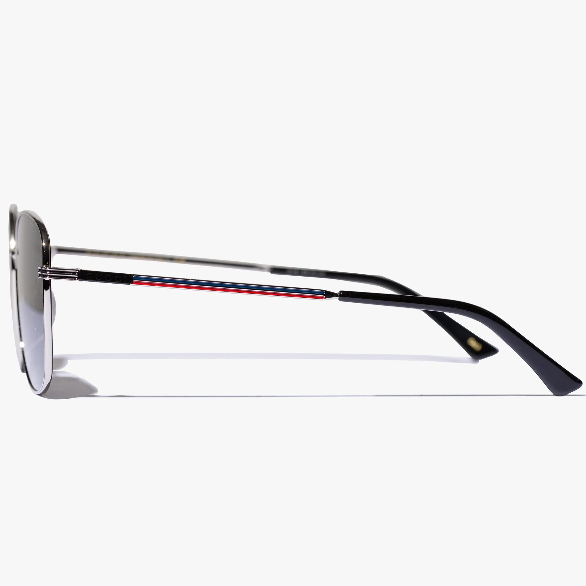 Mens Silver Metal Frame Sunglasses - Image 5