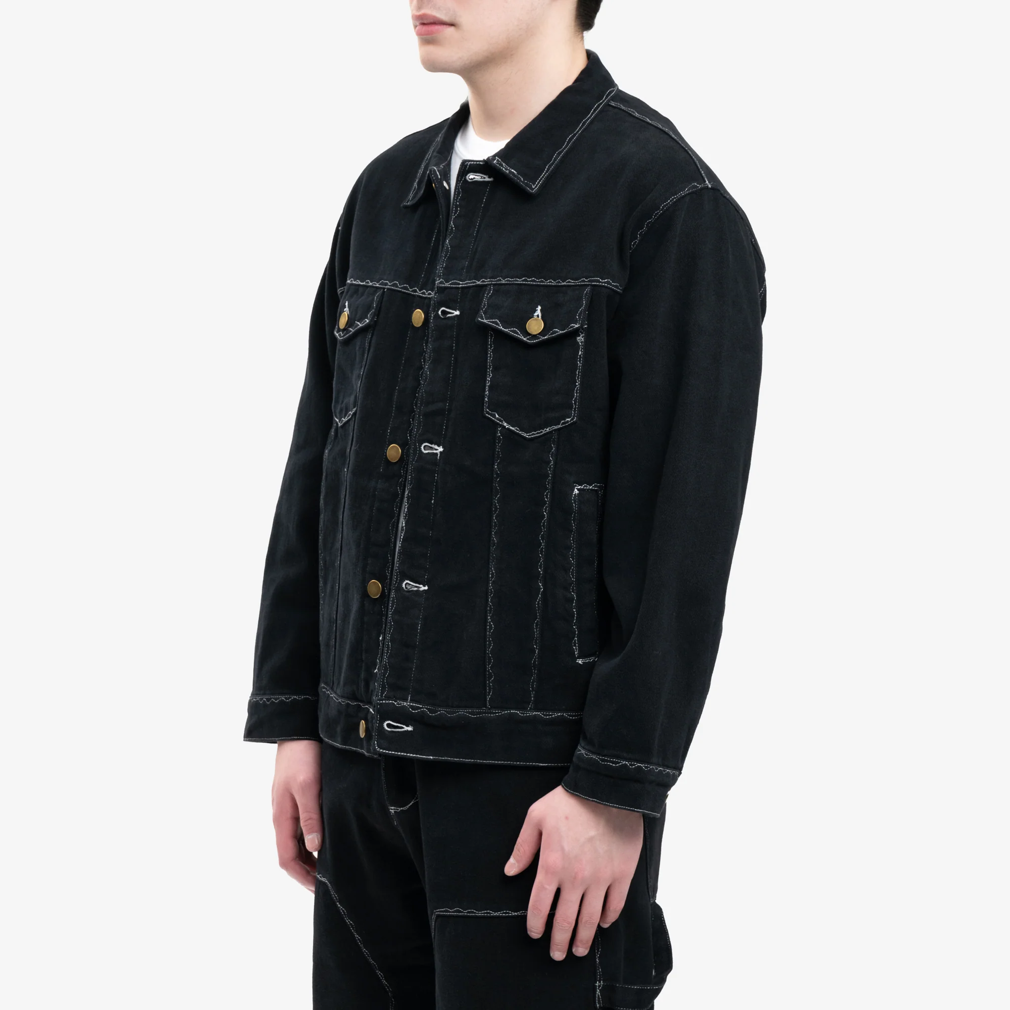 Messy Stitched Work Jacket - Image 3