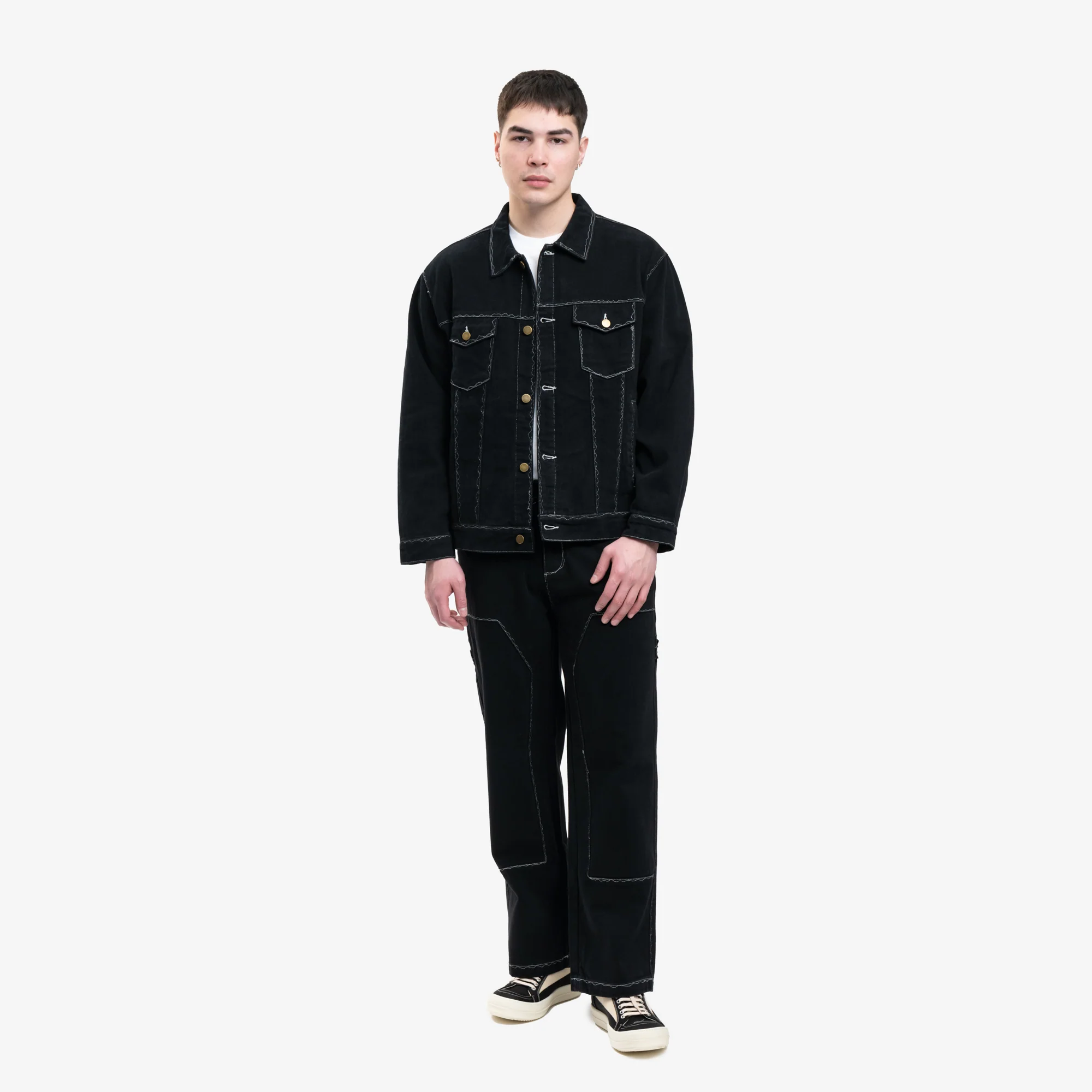 Messy Stitched Work Pants - Image 2