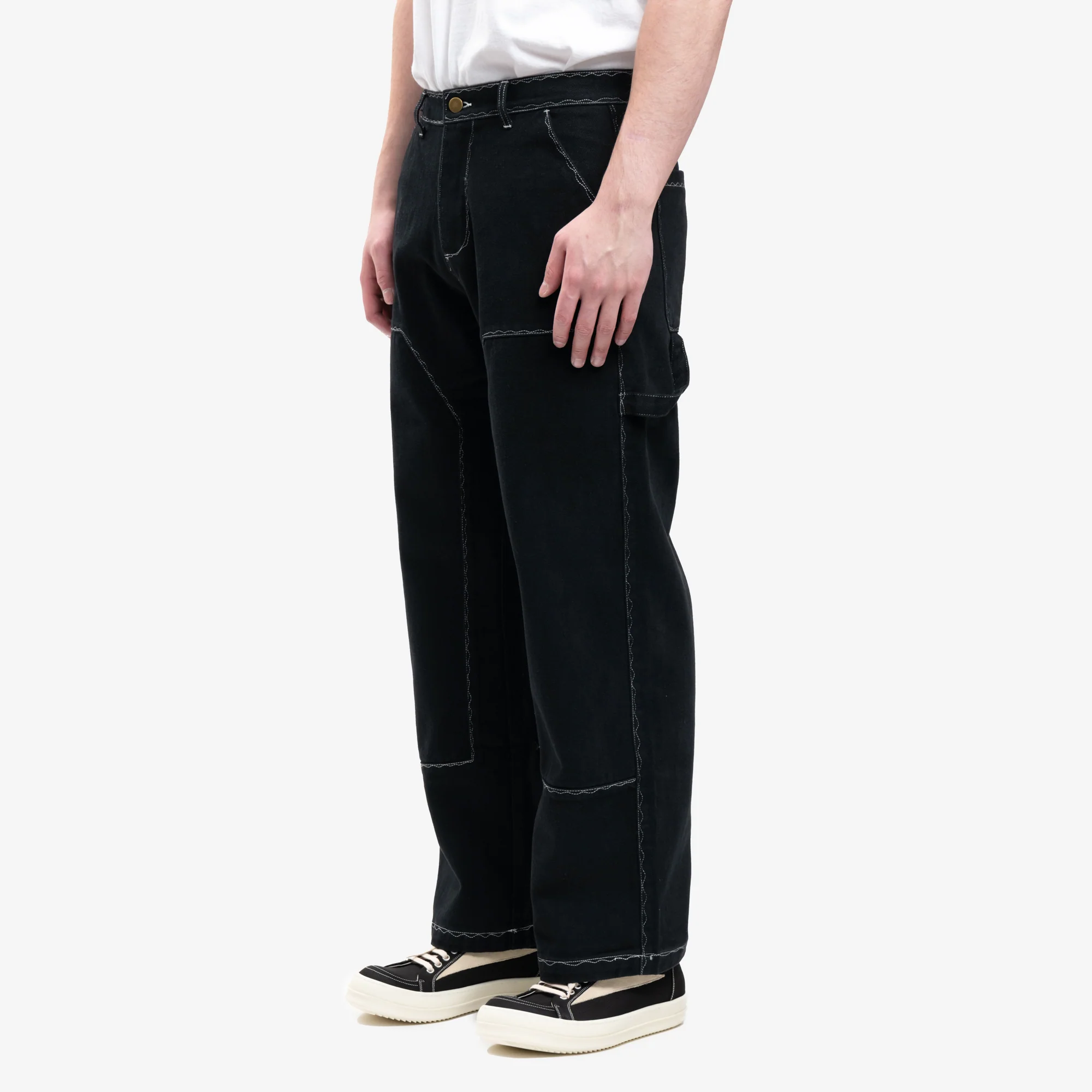 Messy Stitched Work Pants - Image 3