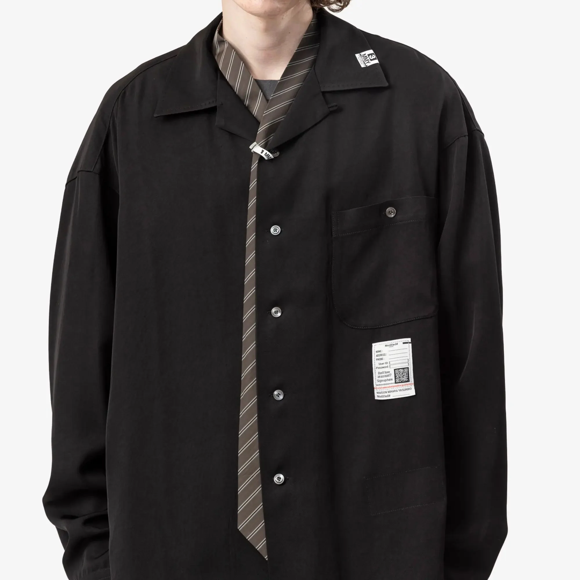Attached Tie Shirt - Image 5
