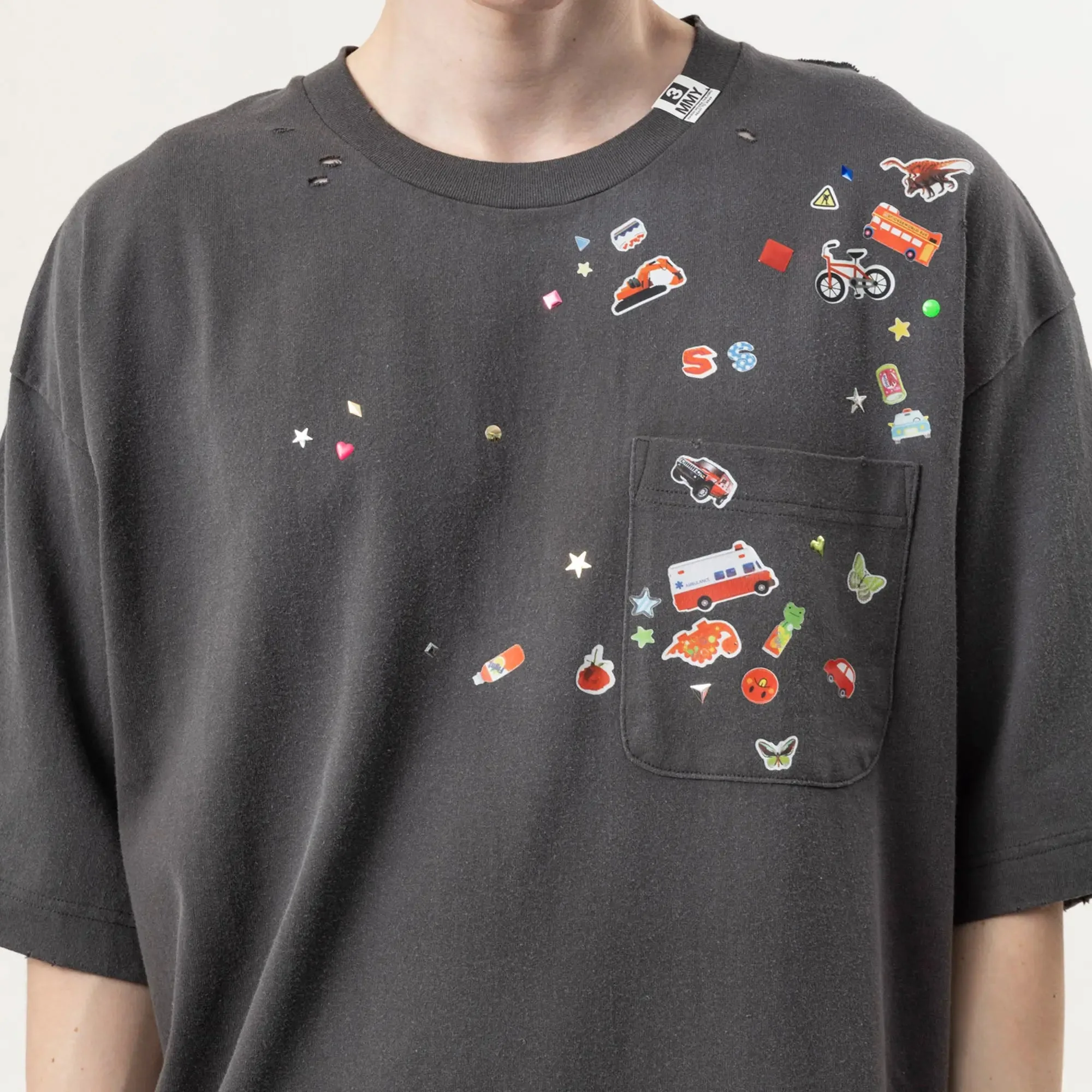 Kids Sticker T-Shirt - Image 5