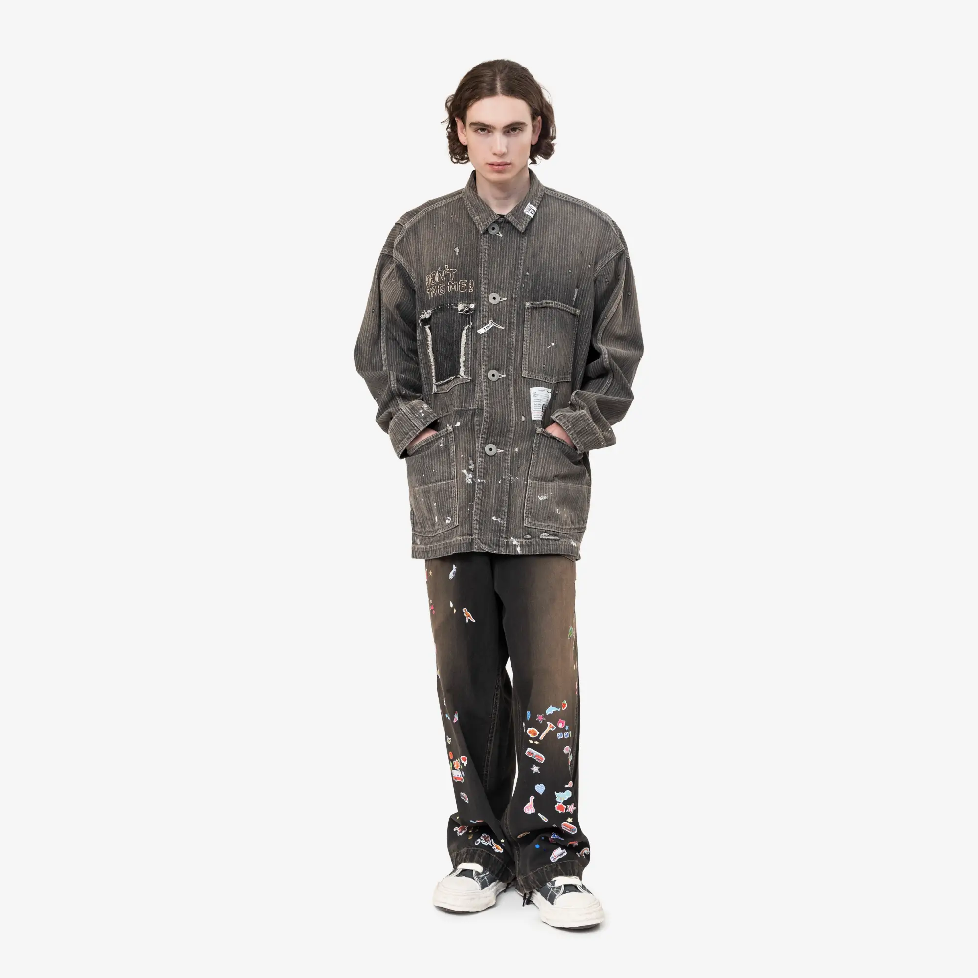 Stripe Denim Chore Jacket - Image 2