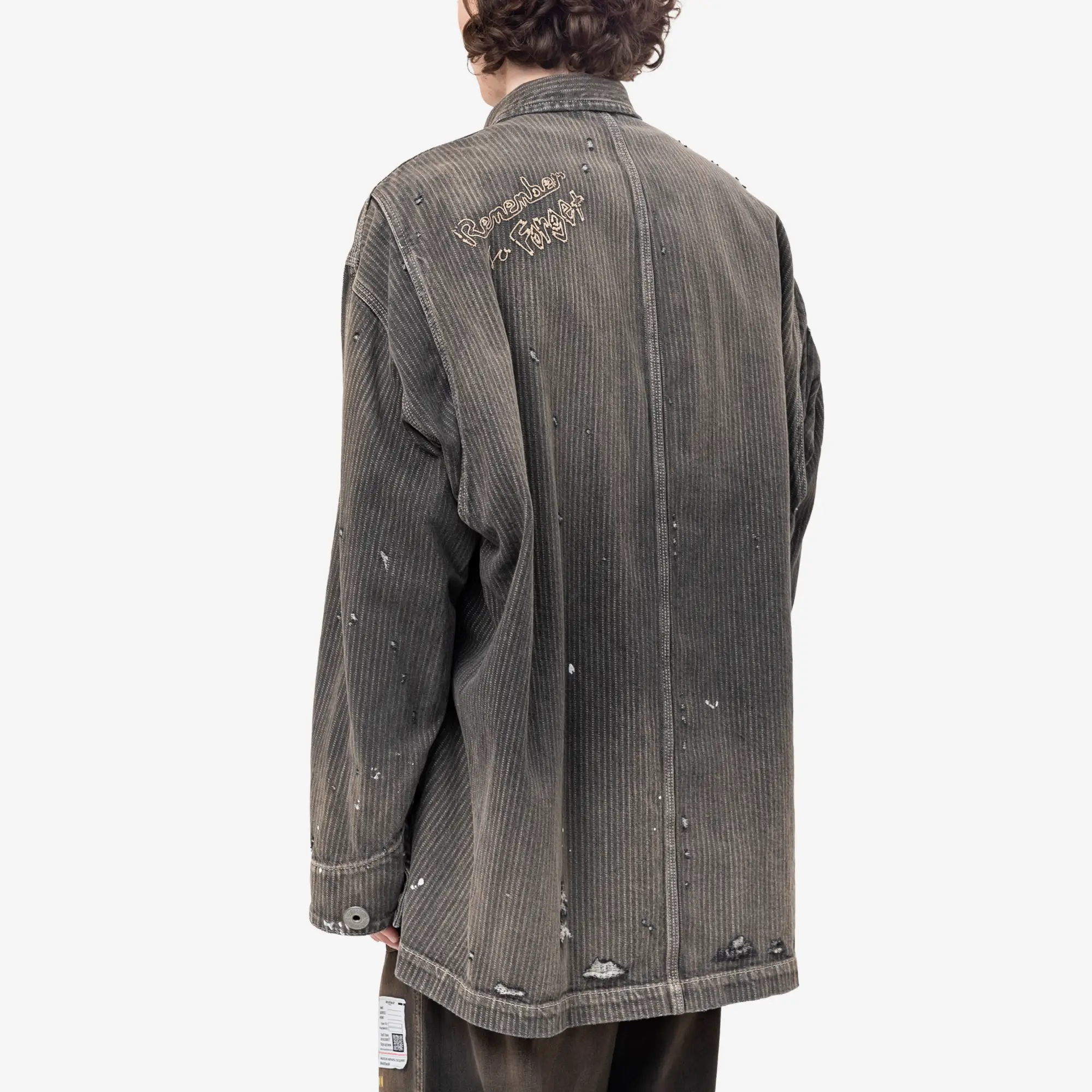 Stripe Denim Chore Jacket - Image 4