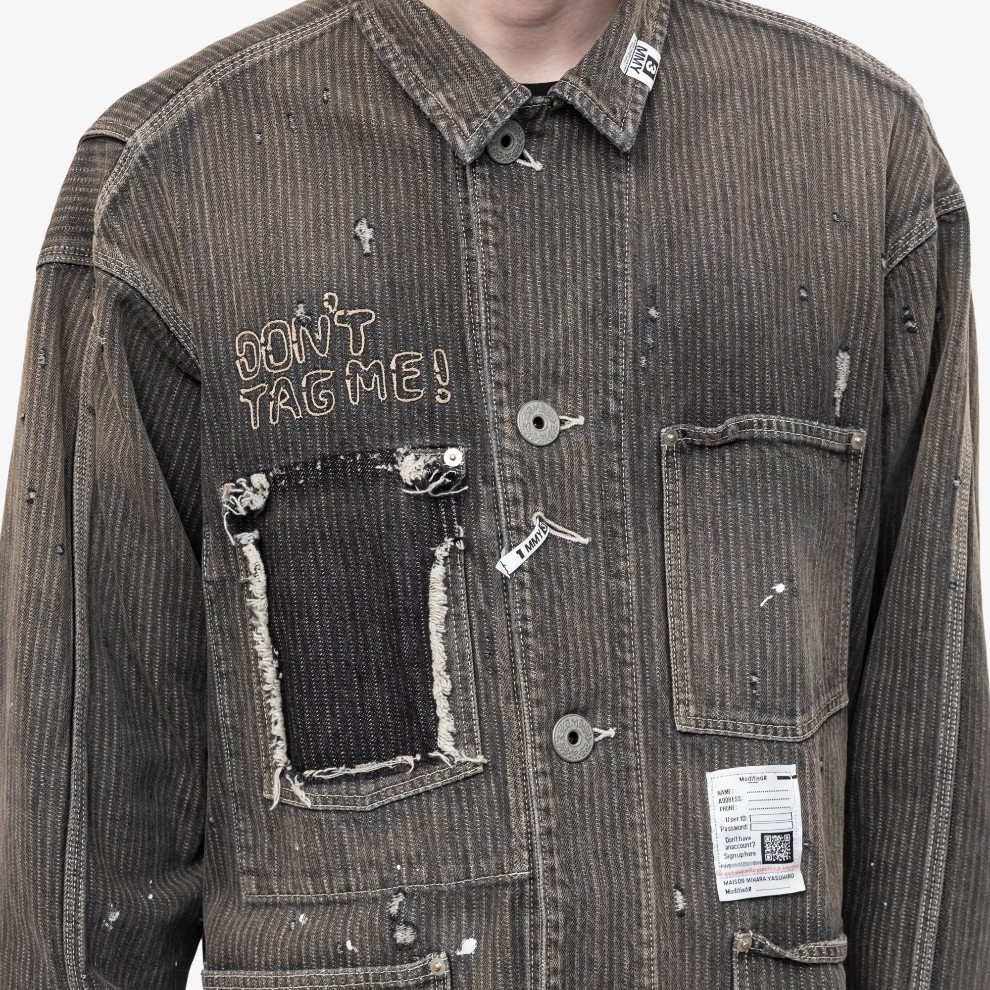 Stripe Denim Chore Jacket - Image 5