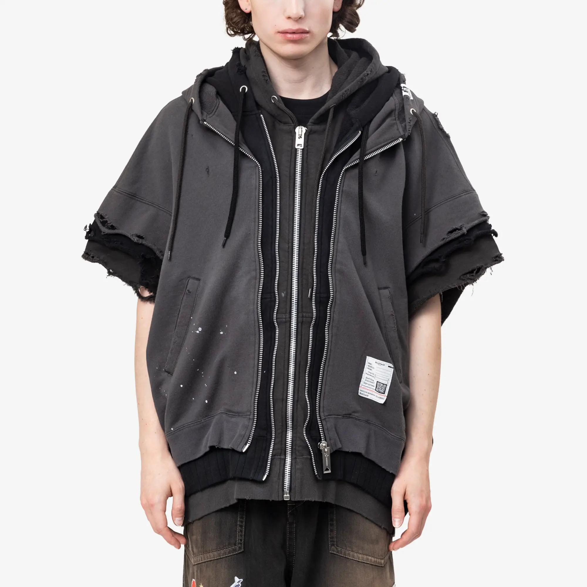 Triple Layered Sleeveless Hoody