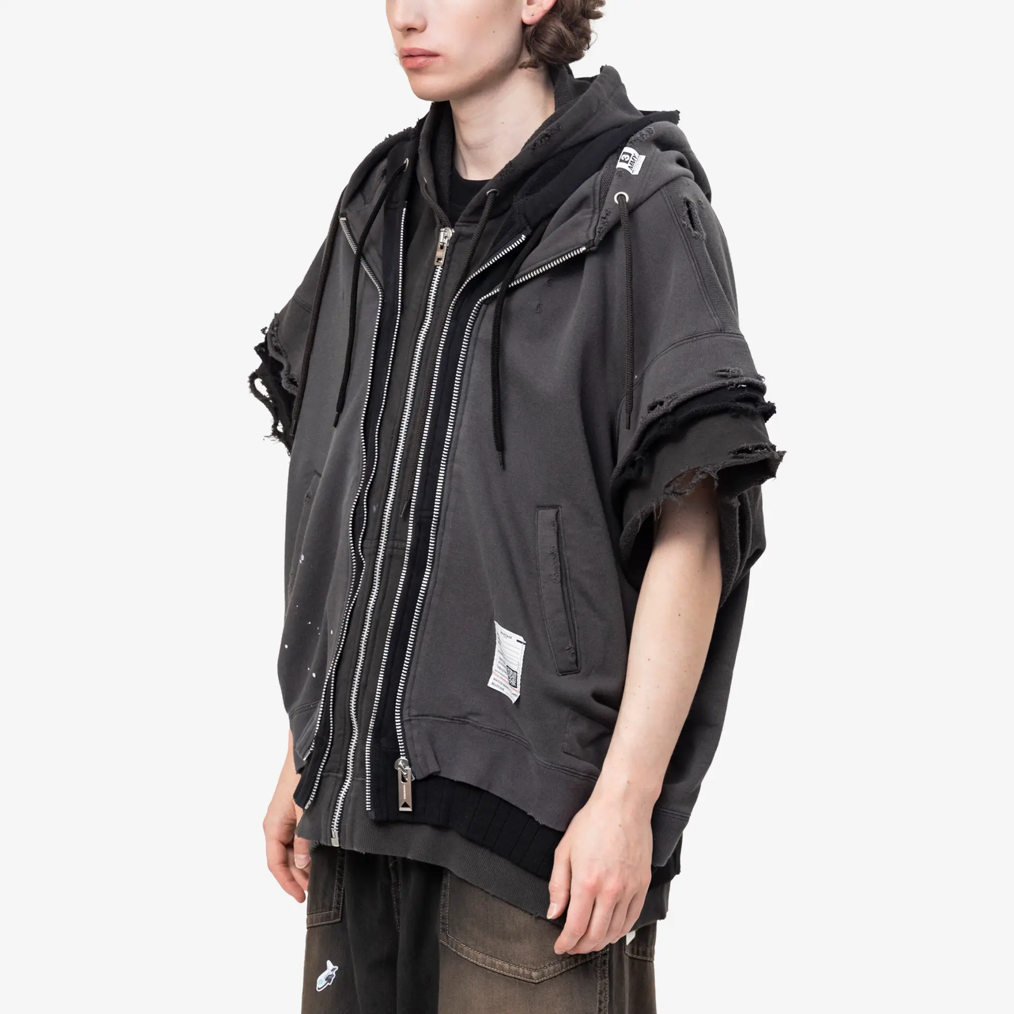Triple Layered Sleeveless Hoody - Image 3