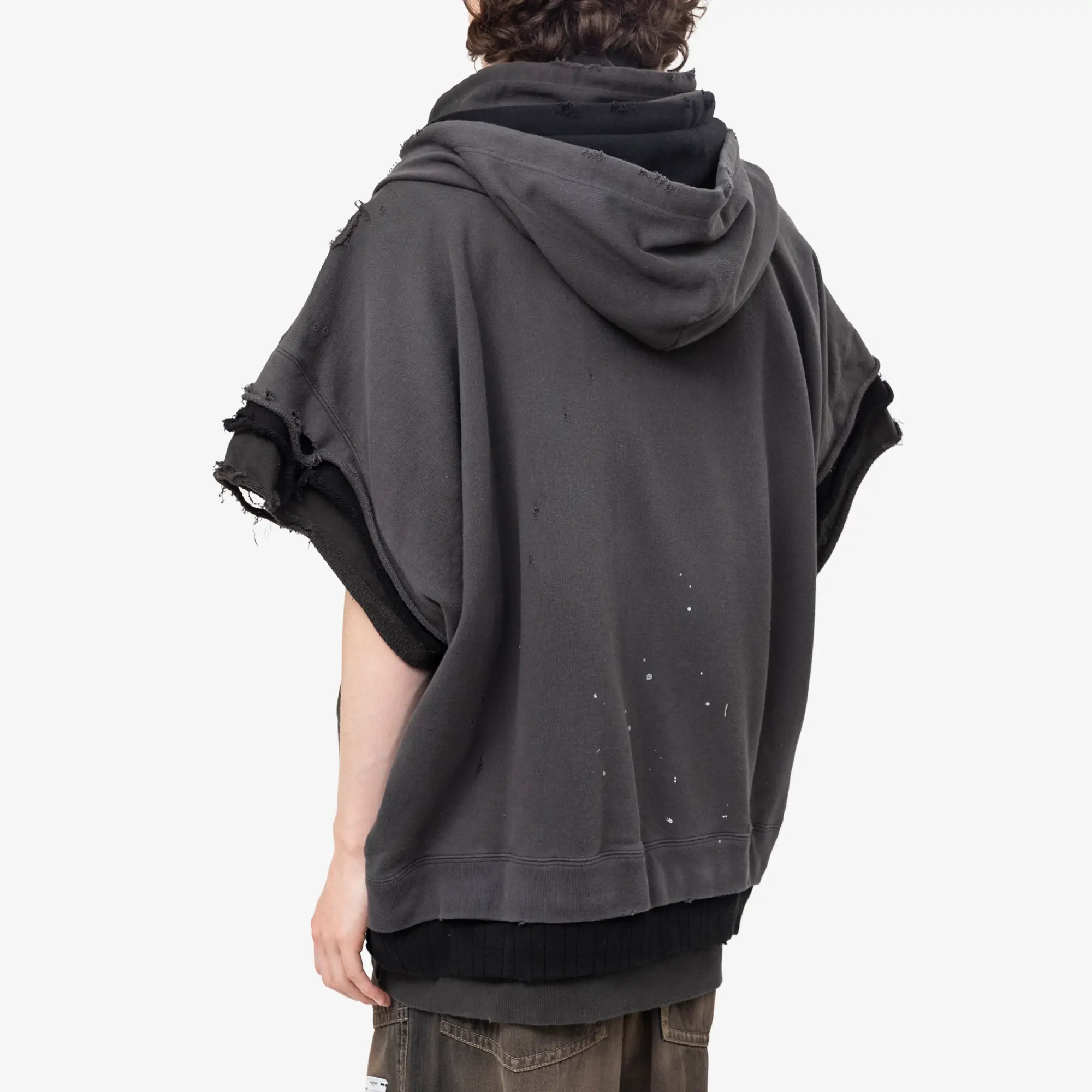 Triple Layered Sleeveless Hoody - Image 4