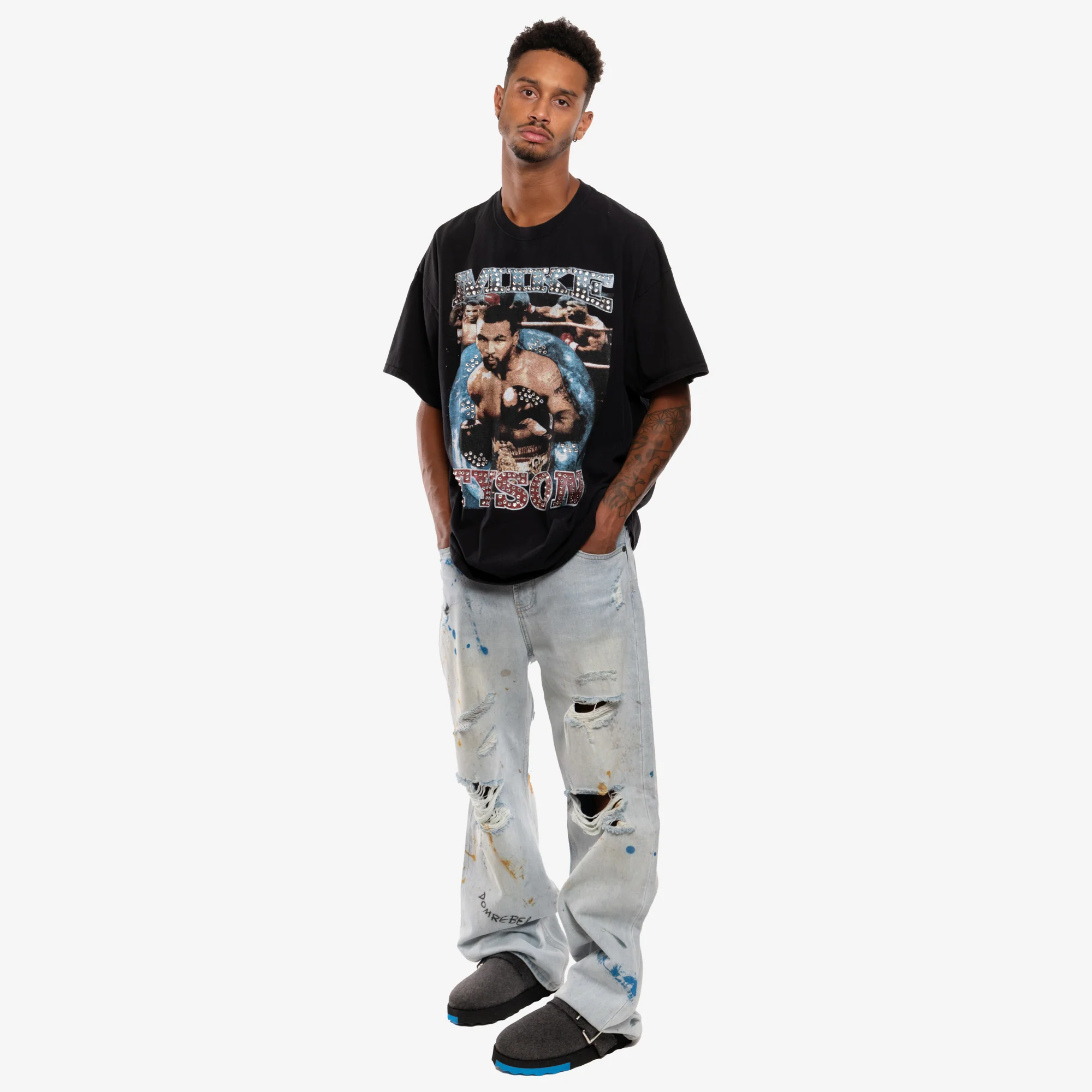 Mike Tyson Vintage Crystal T-Shirt - Image 2