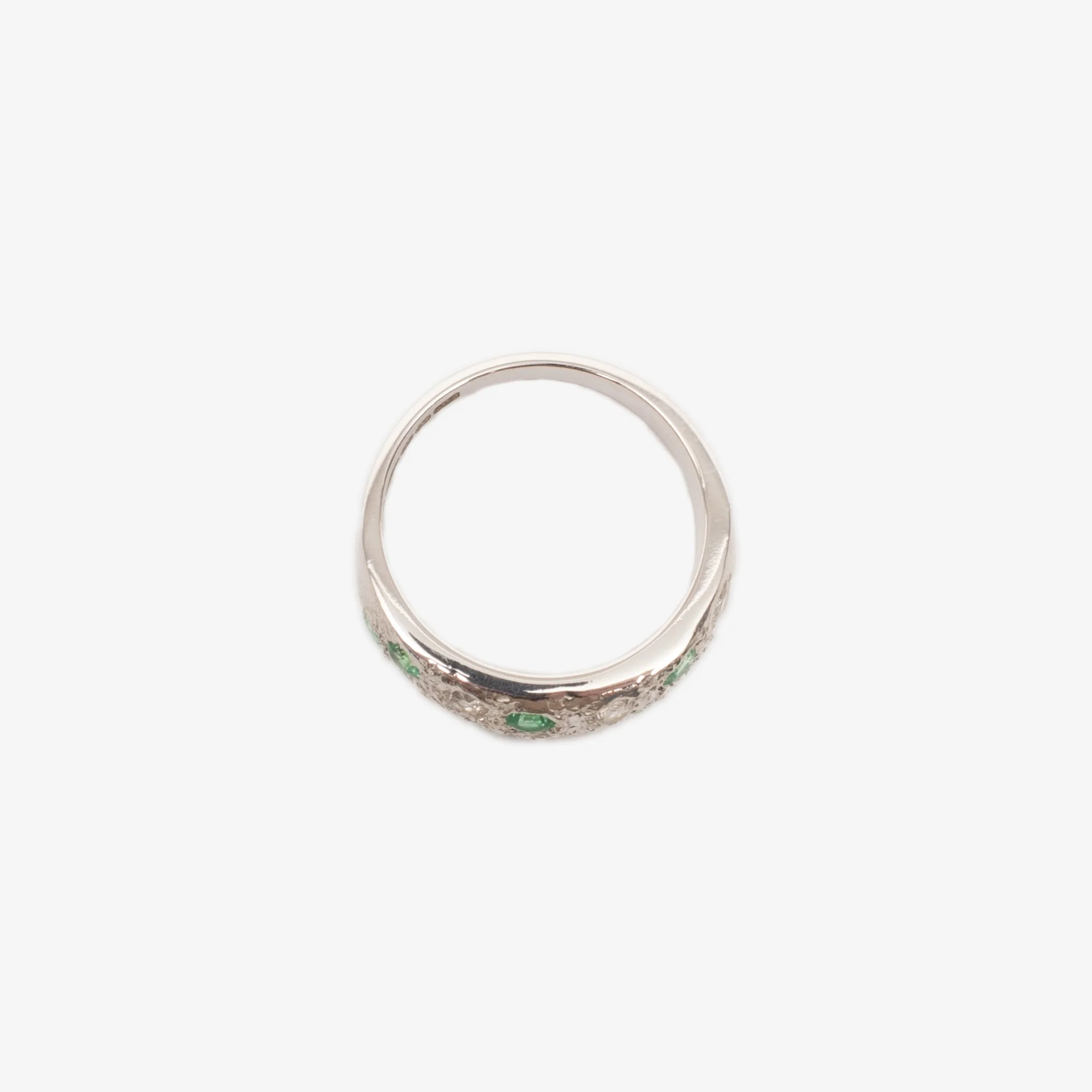 Mini Riviera Green/Clear Ring - Image 3