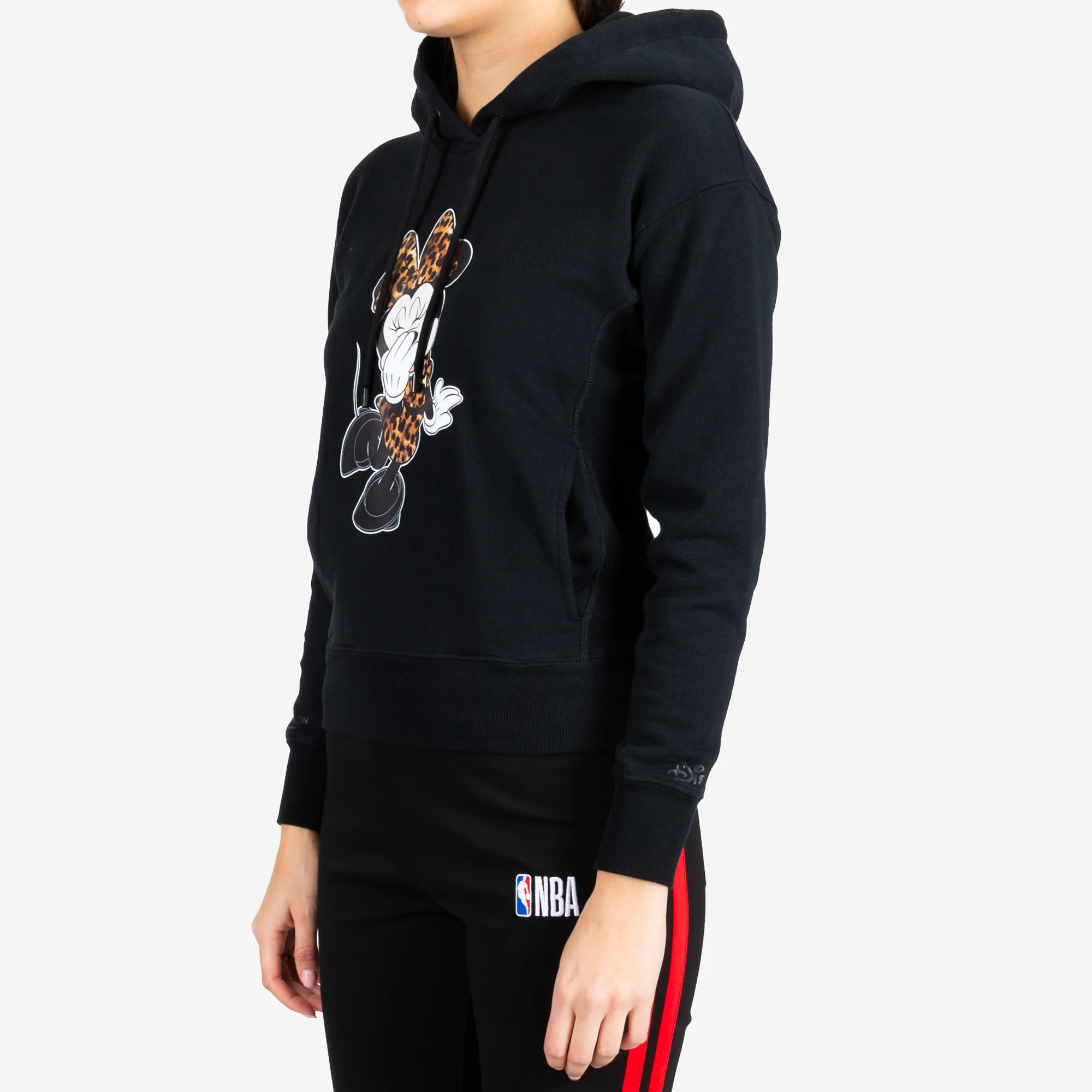 Womens Minnie Mouse Leopard Hoody - Image 2