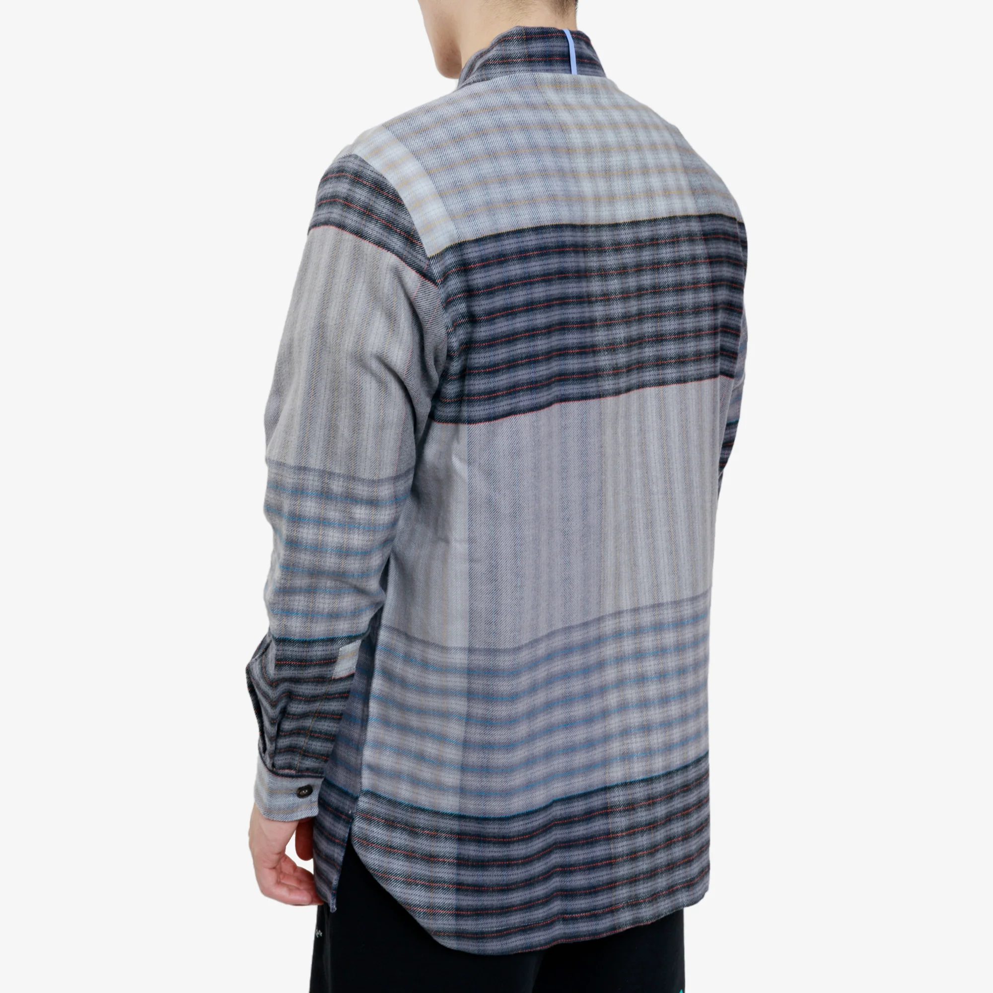 Mixed Panel Check Overshirt - Image 4