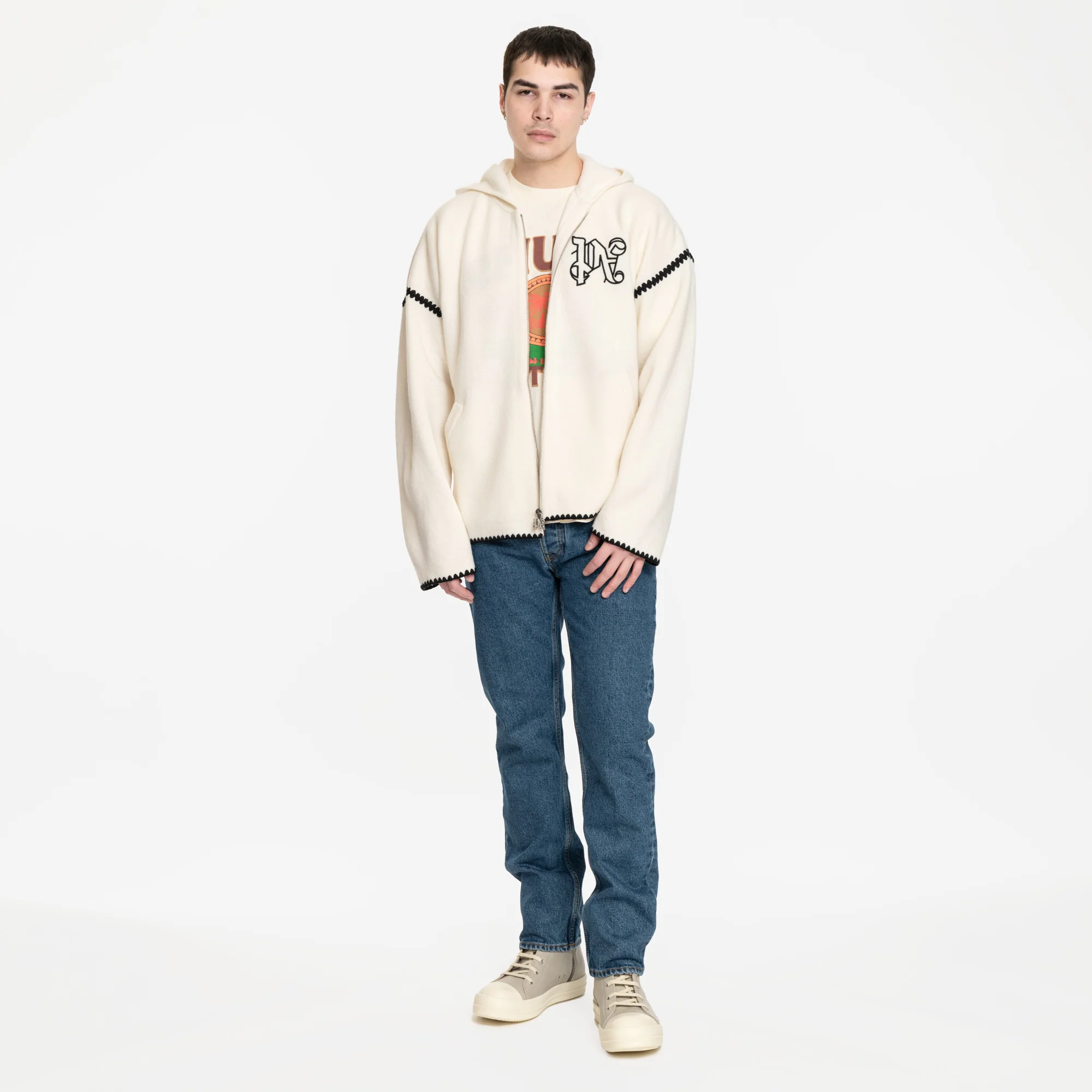 Monogram Knit Zip Hoody - Image 2