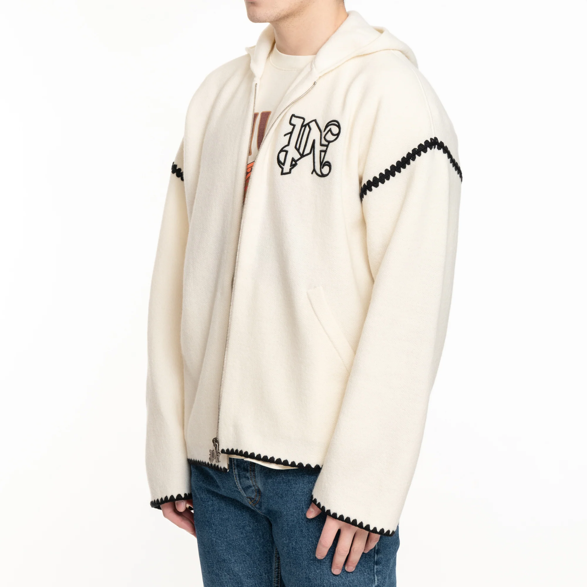 Monogram Knit Zip Hoody - Image 3