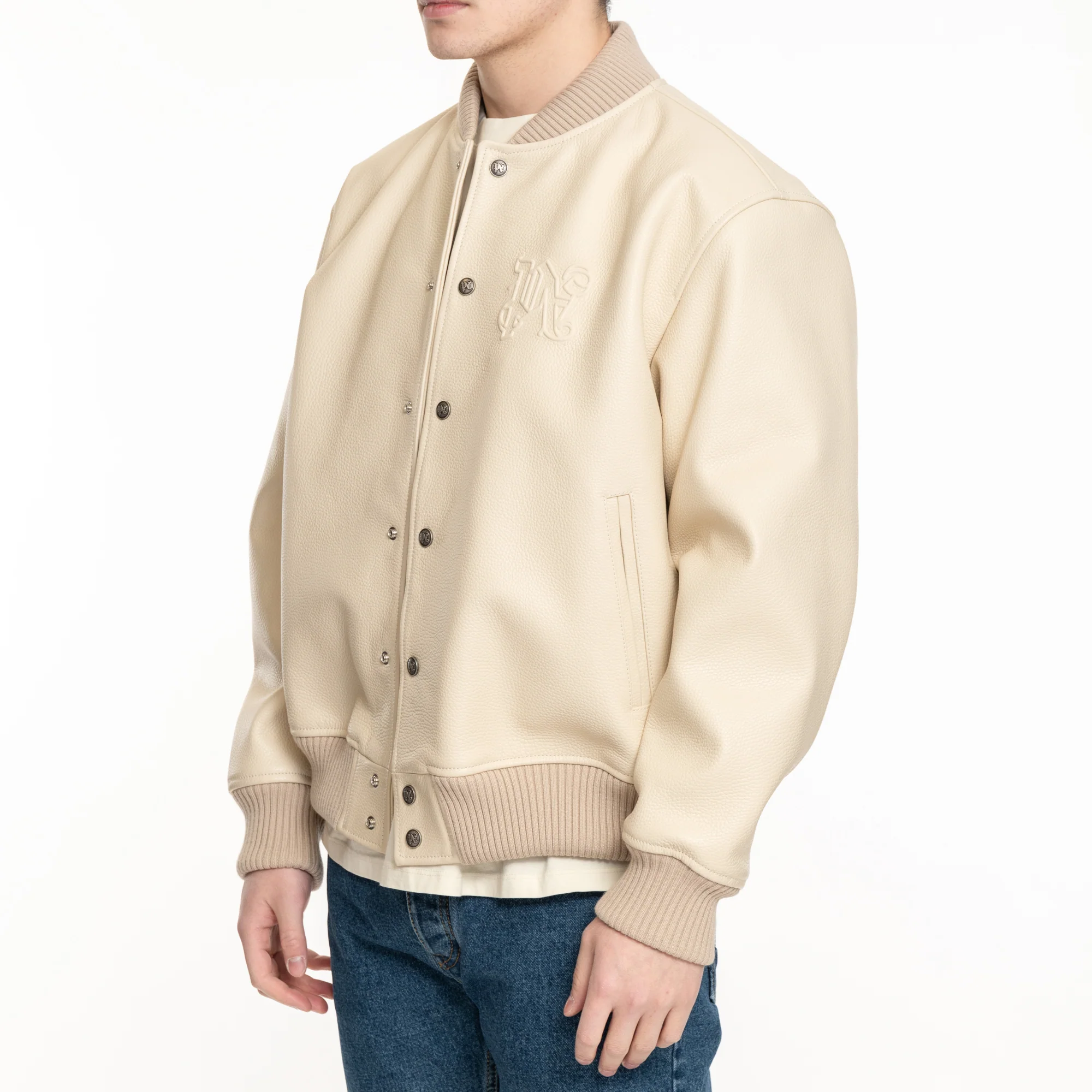 Monogram Leather Bomber - Image 3