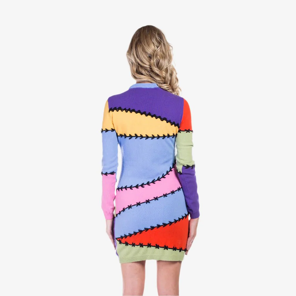 Womens Baseball Stitch Dress - Image 3