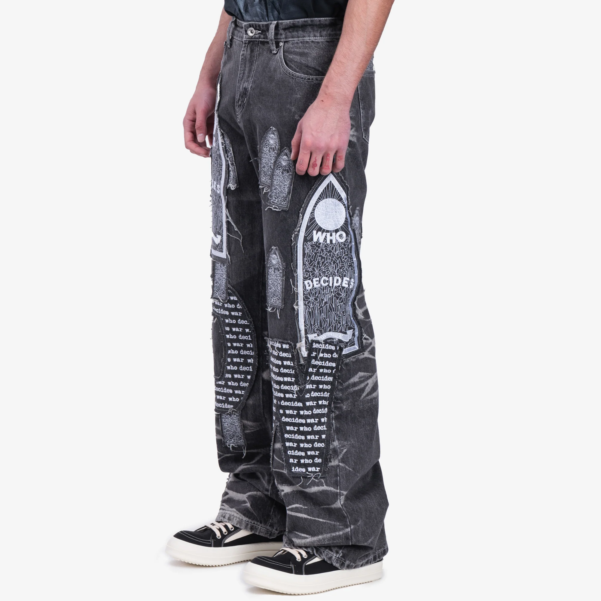 Motif Patched Jeans - Image 3
