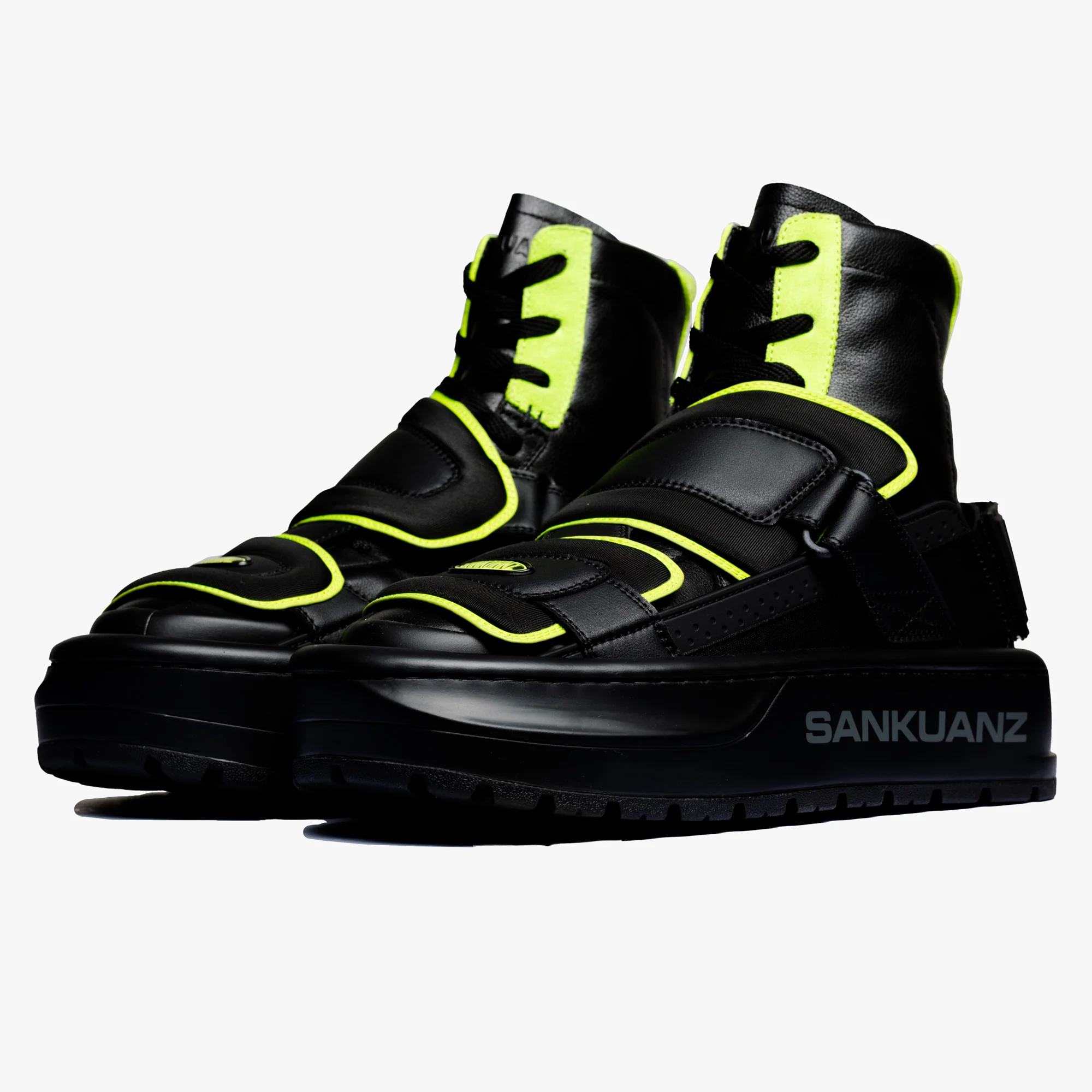 Neon Stripe Sandal Boots - Image 3