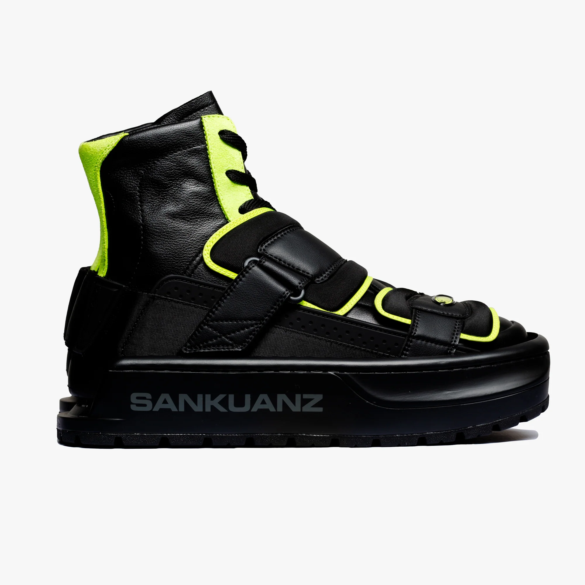 Neon Stripe Sandal Boots - Image 5
