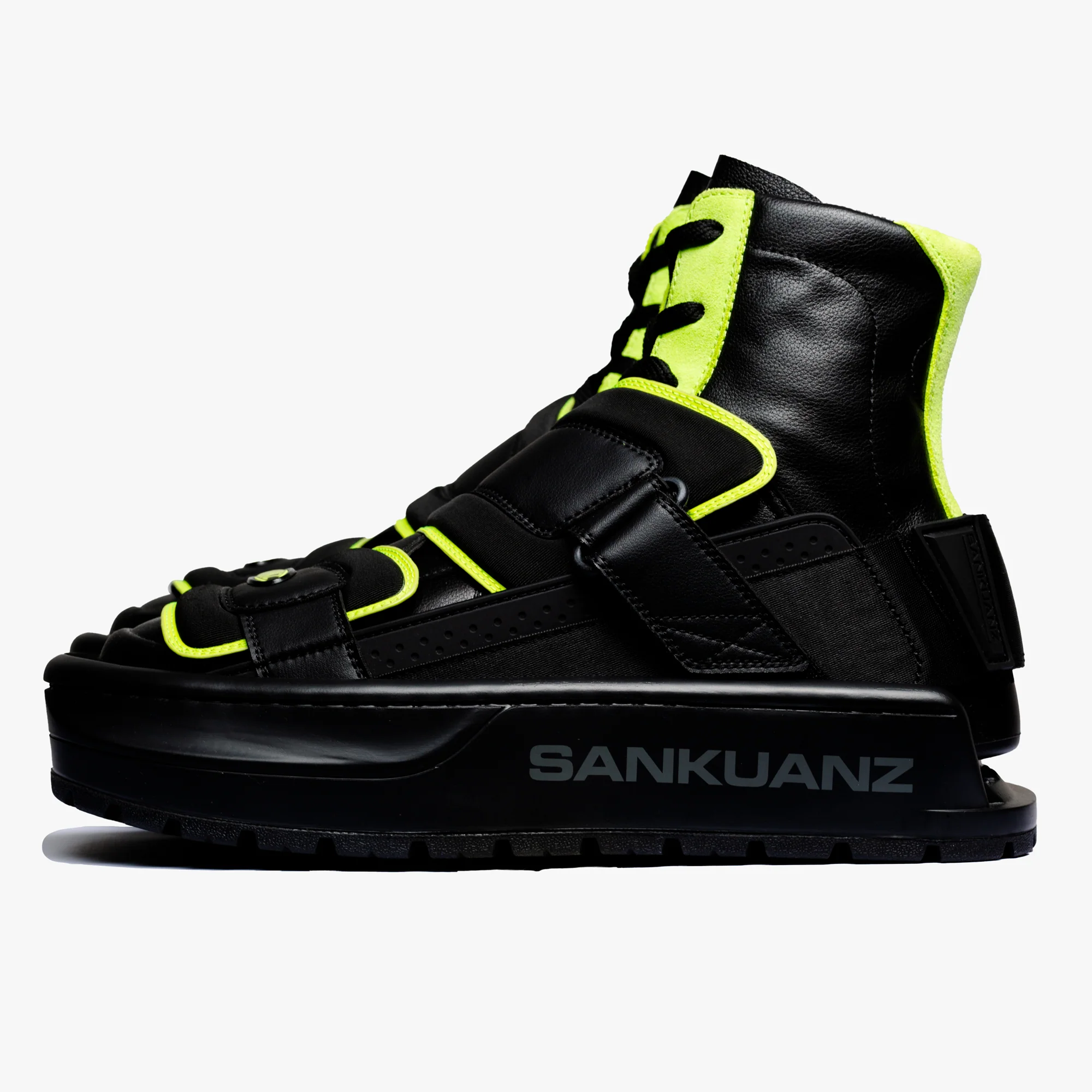 Neon Stripe Sandal Boots - Image 7