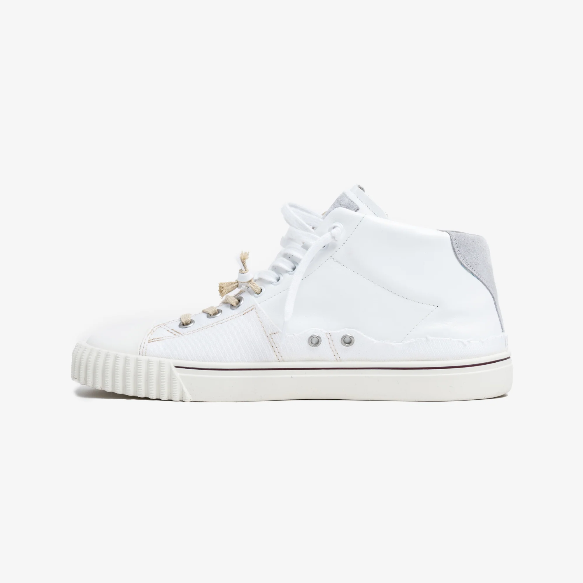 New Evolution Mid White Sneakers - Image 4