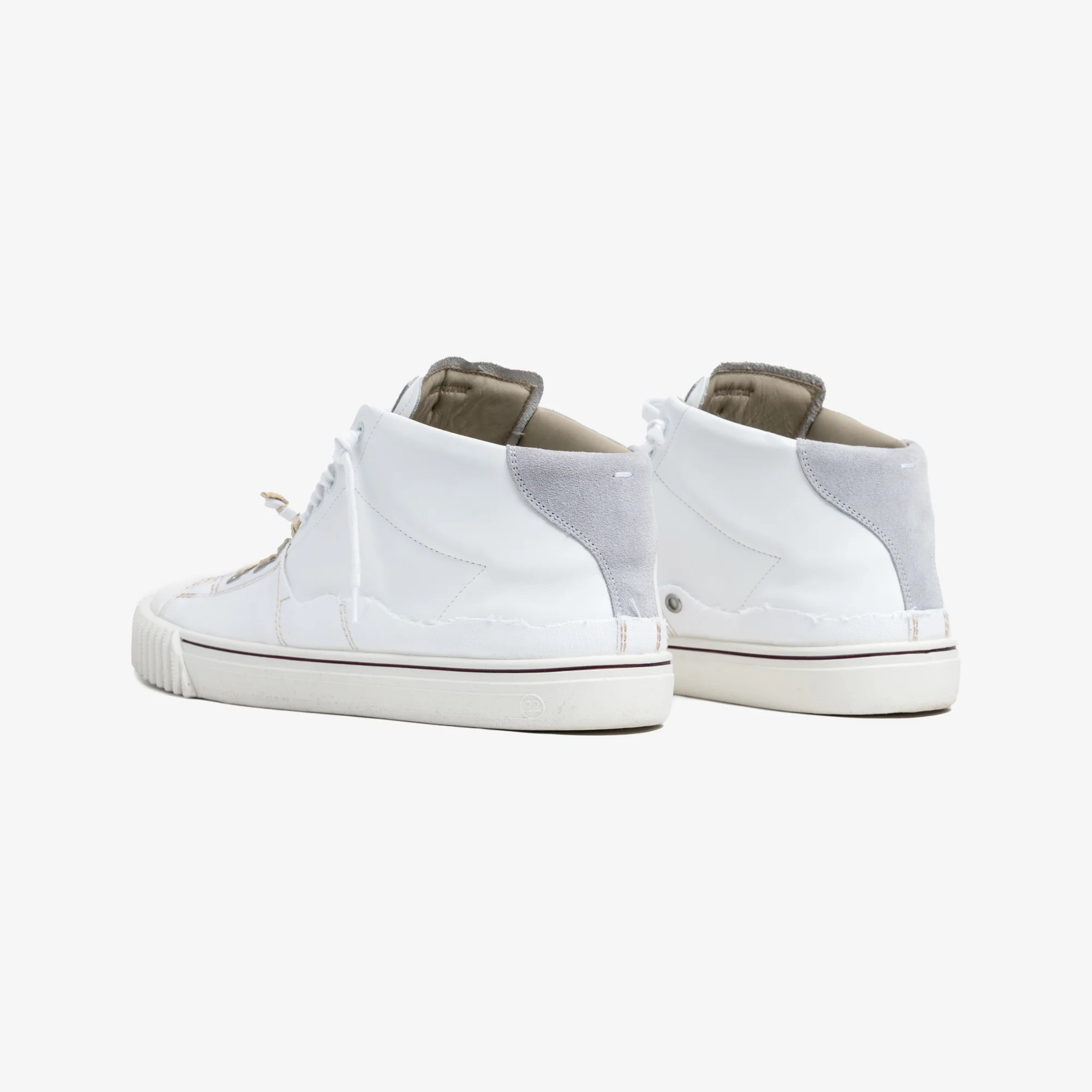 New Evolution Mid White Sneakers - Image 5
