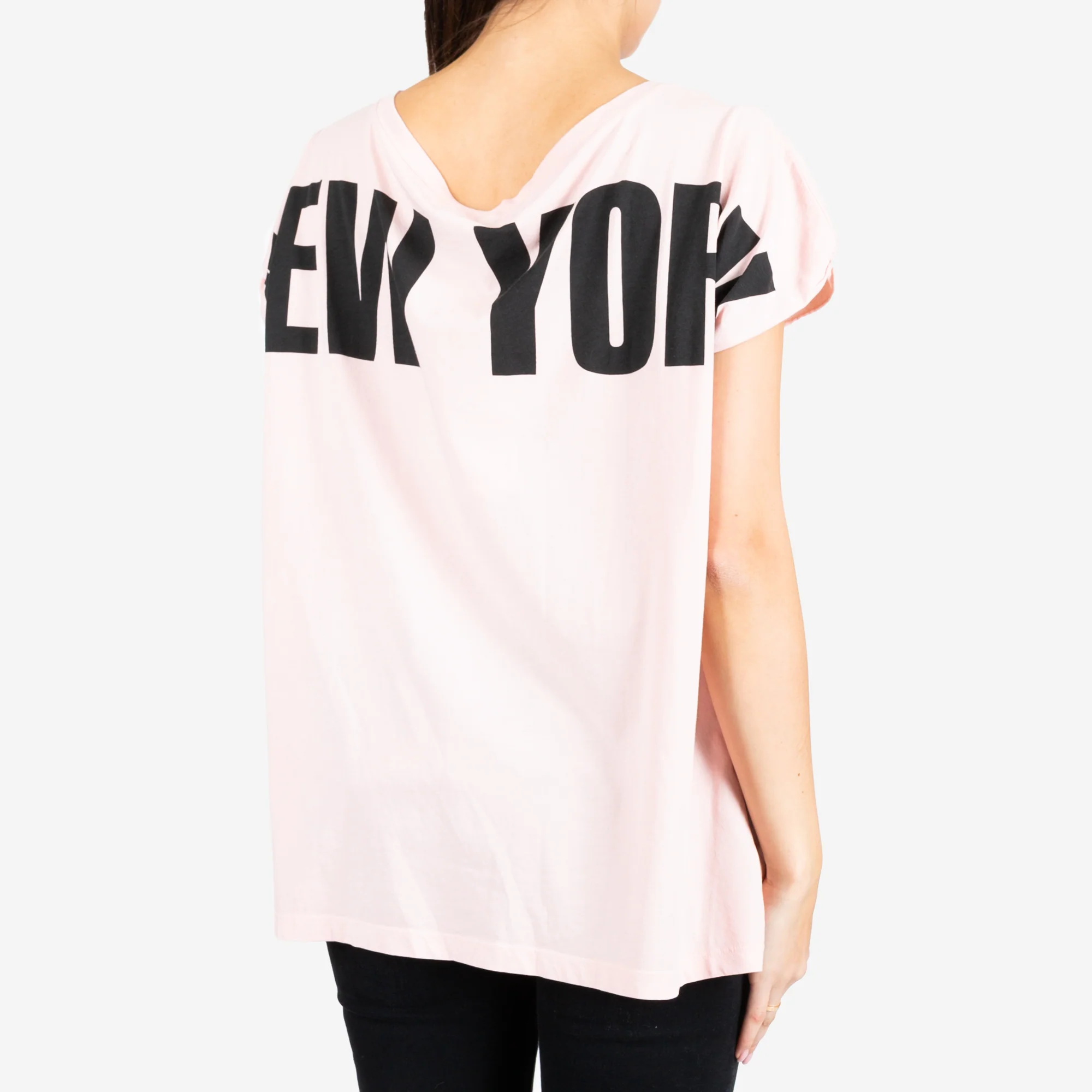 Womens New York Boat Neck T-Shirt - Image 3