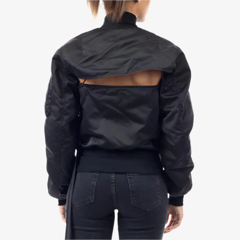 Womens Nylon Bolero Corset Bomber - Image 3