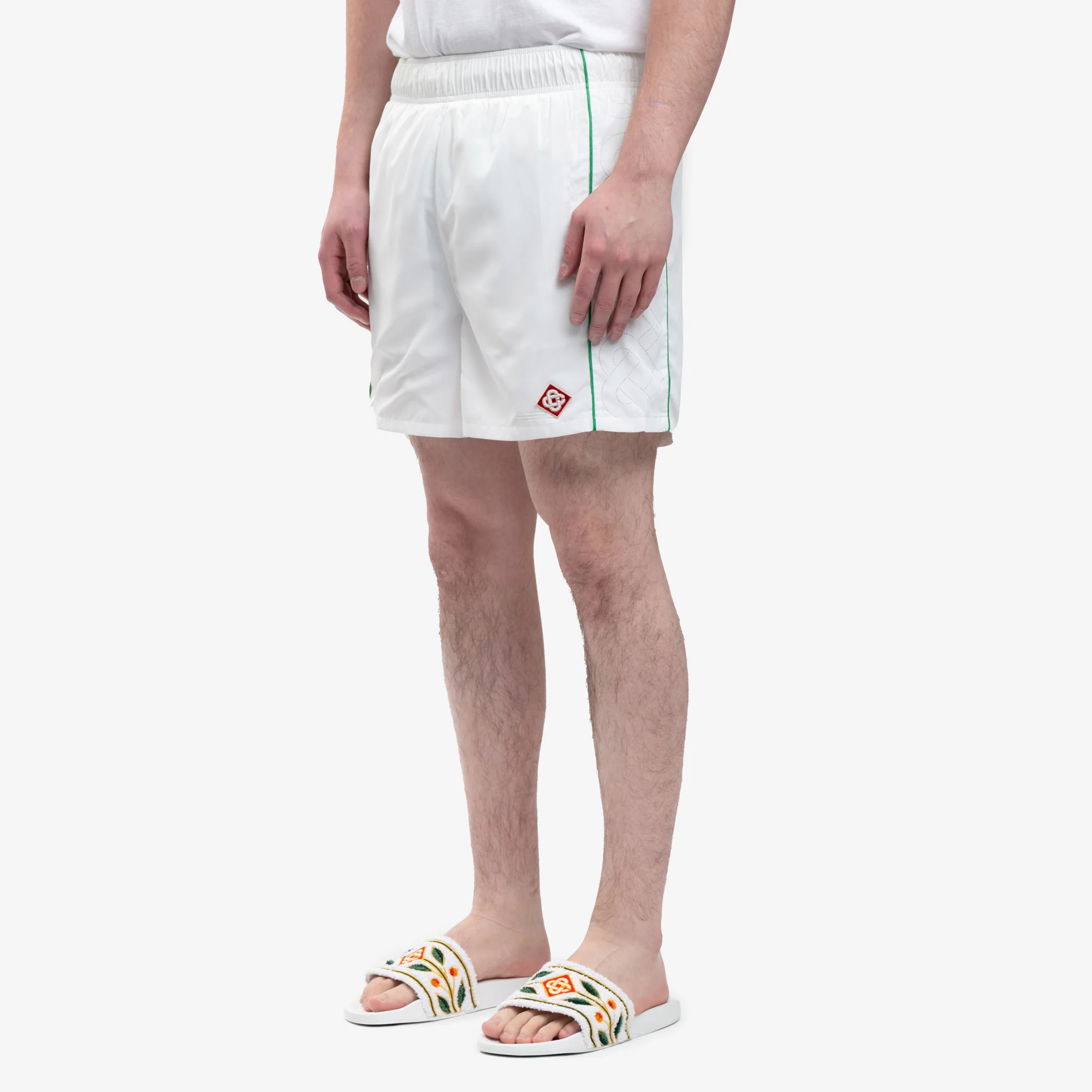 Nylon Laser Cut Track Shorts - Image 3