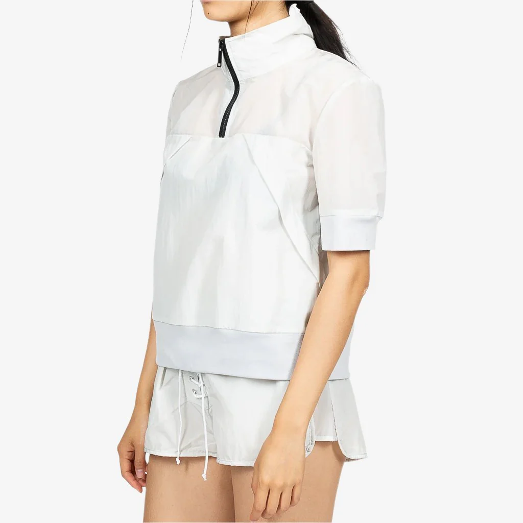 Womens Nylon Mock Neck Half Zip - Image 3