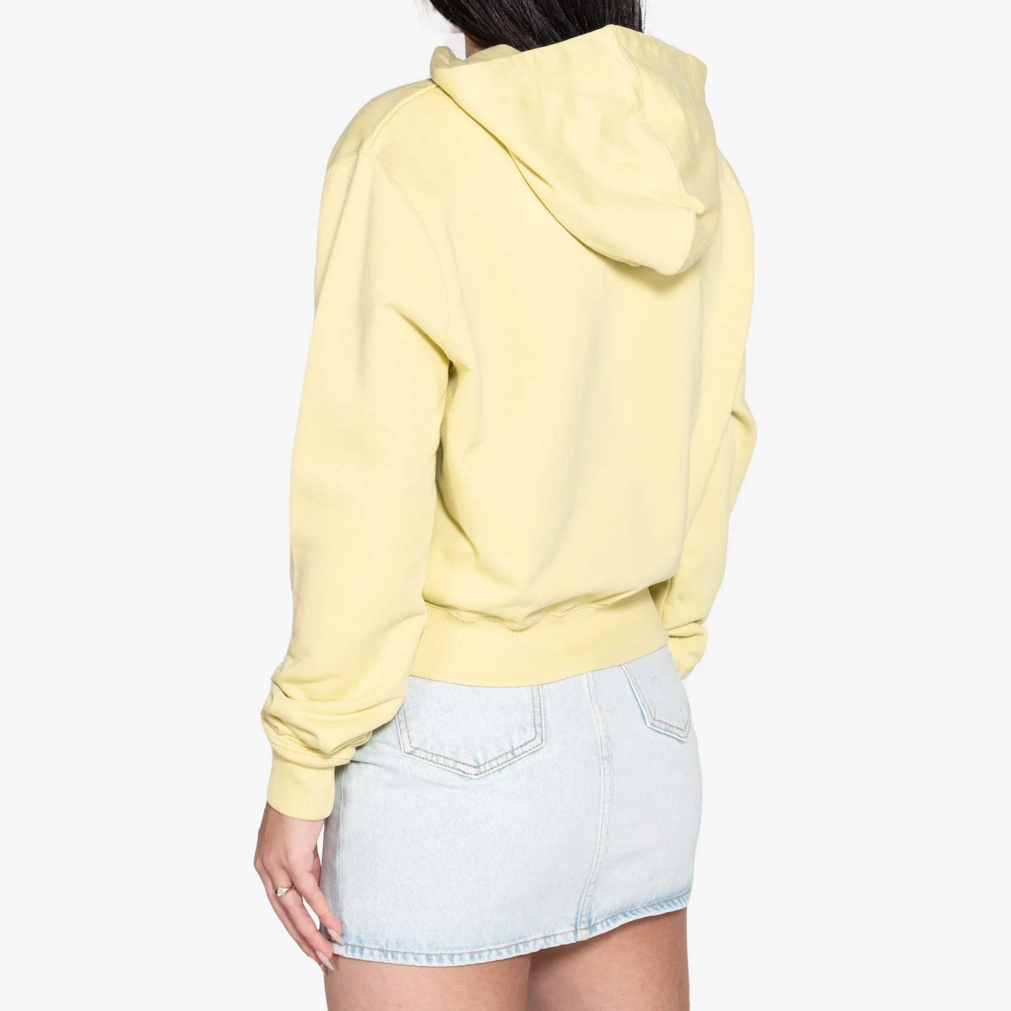 Womens OFF STAMP CROPPED HOODIE - Image 4
