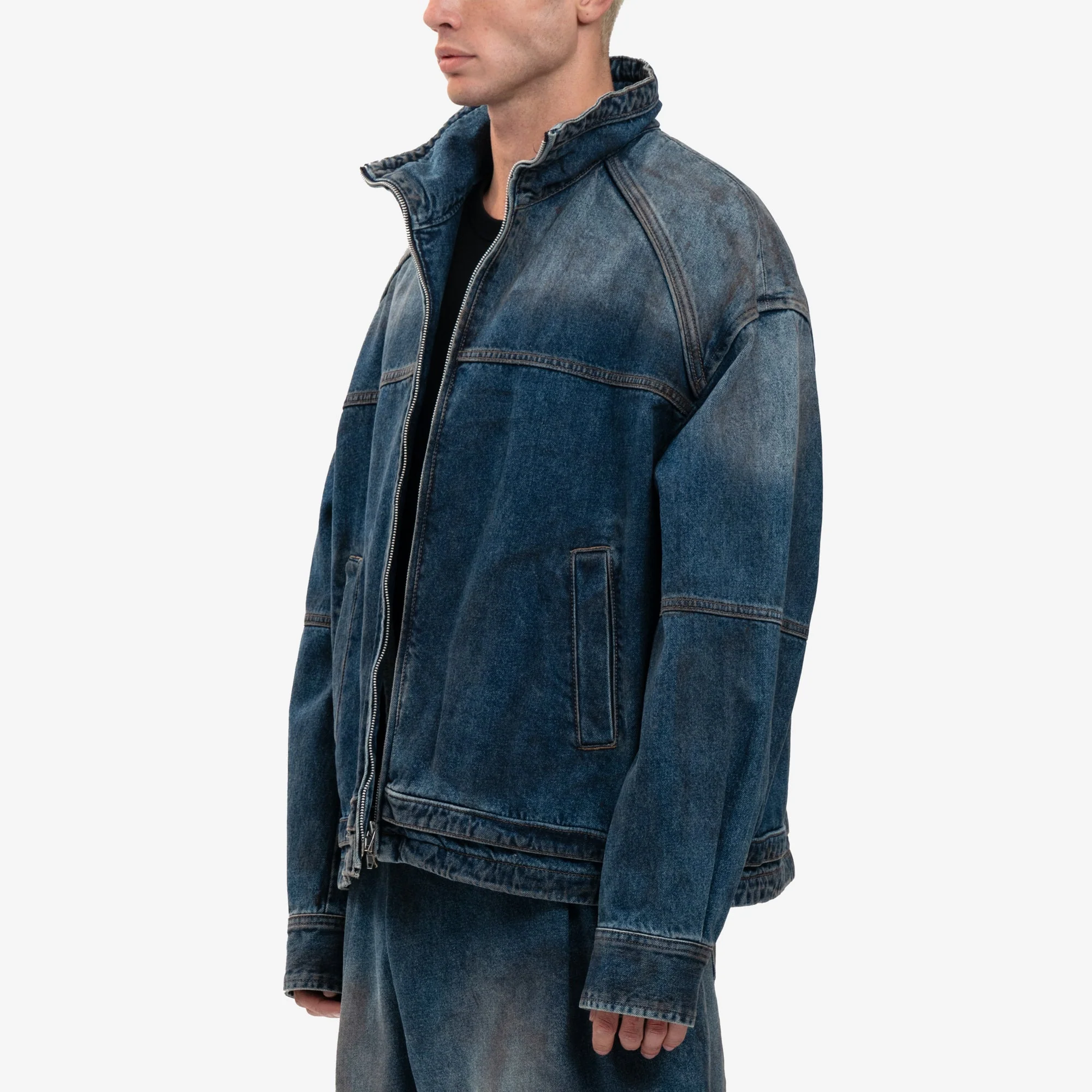 Oil Washed Denim Jacket - Image 3