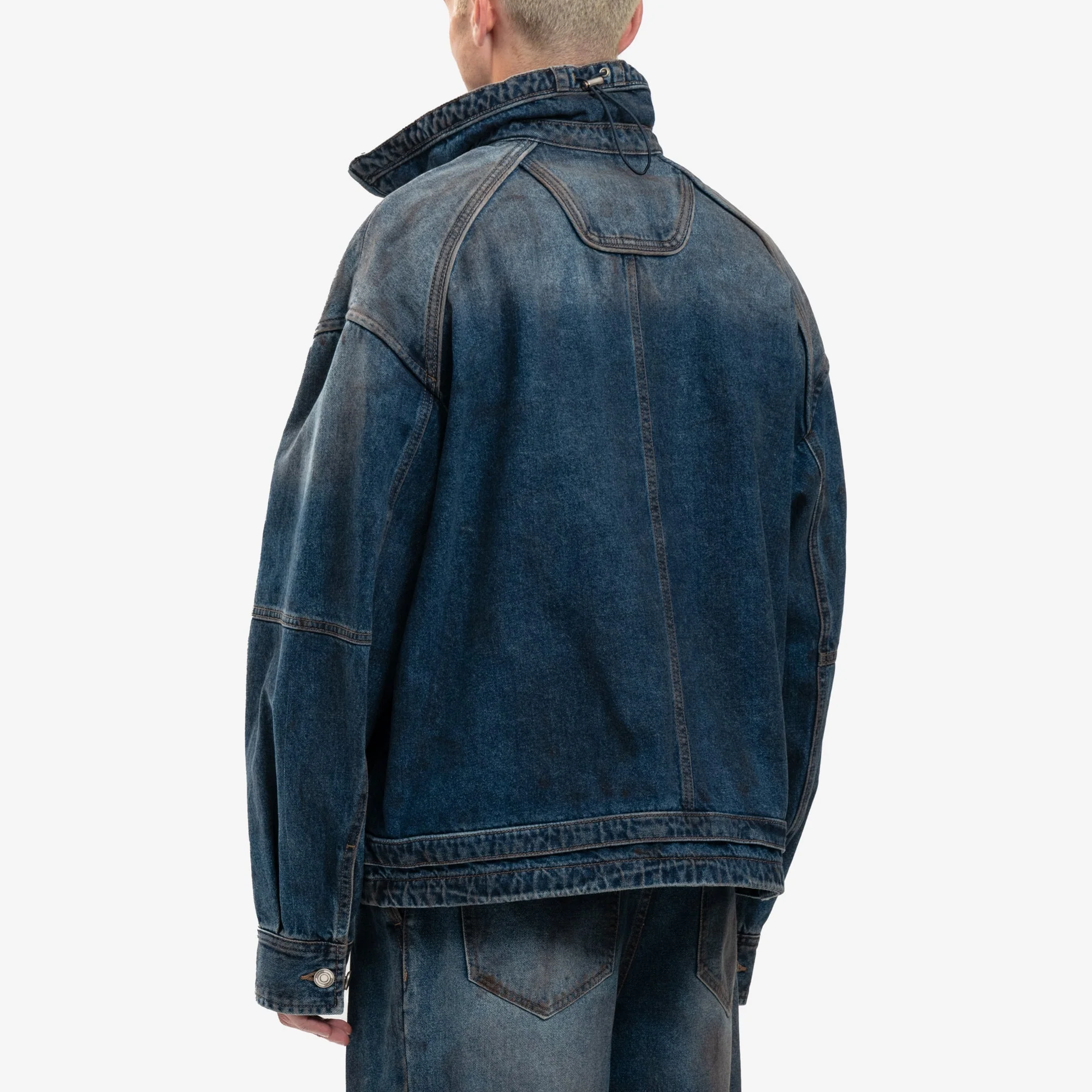Oil Washed Denim Jacket - Image 4