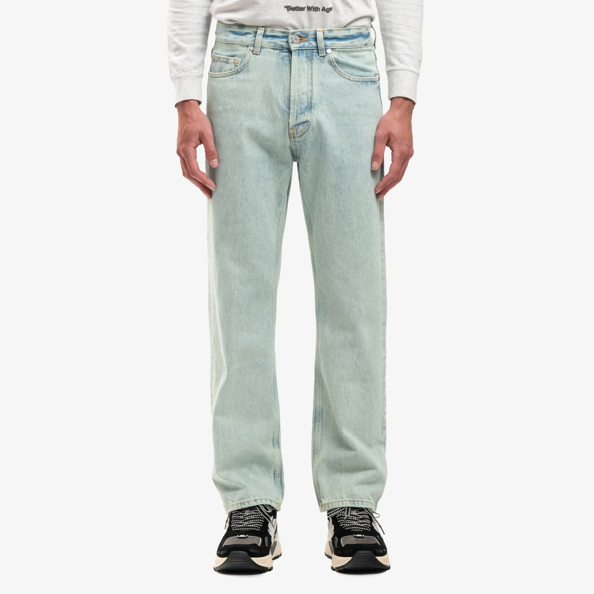 Overdyed Logo Denim Pants