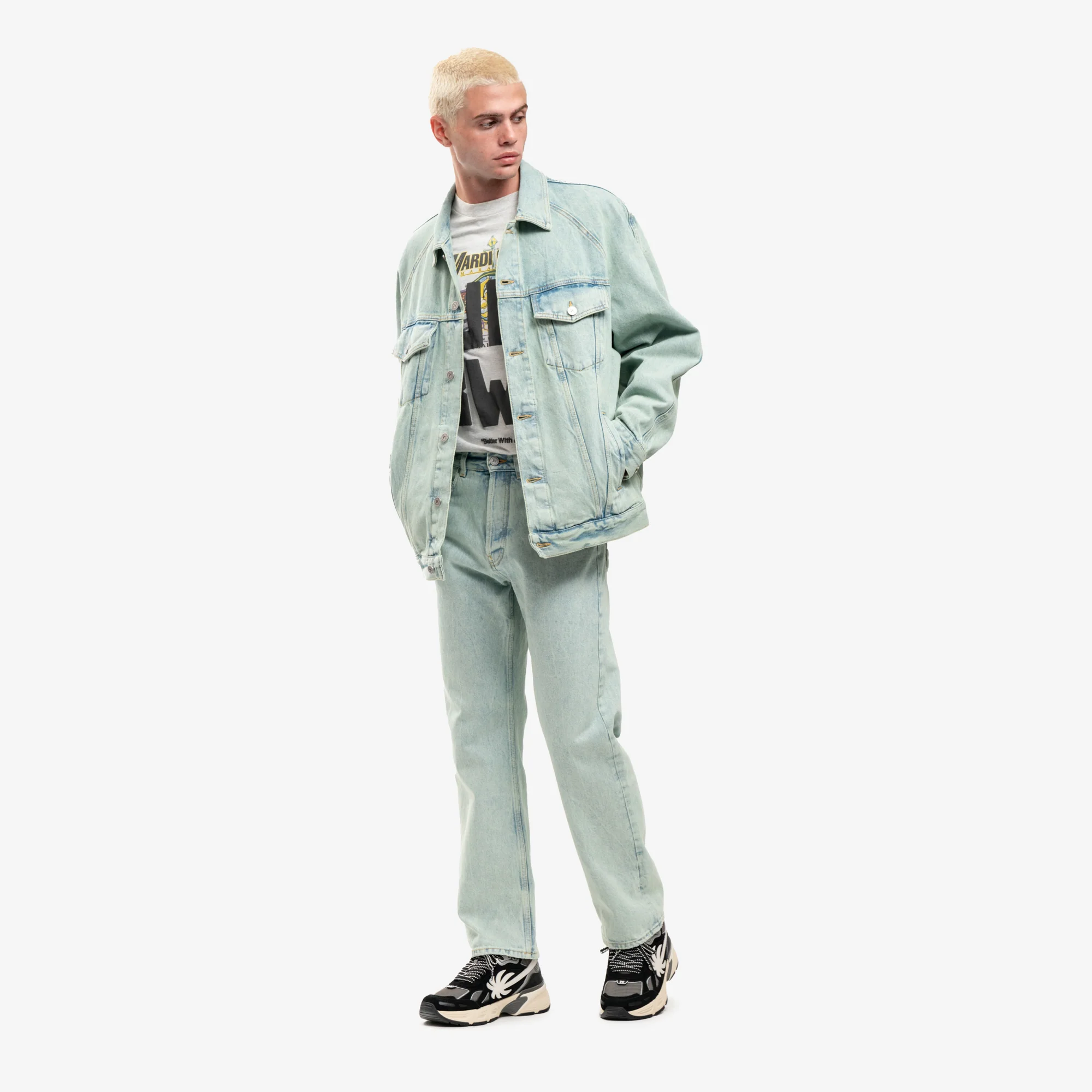 Overdyed Logo Denim Pants - Image 2