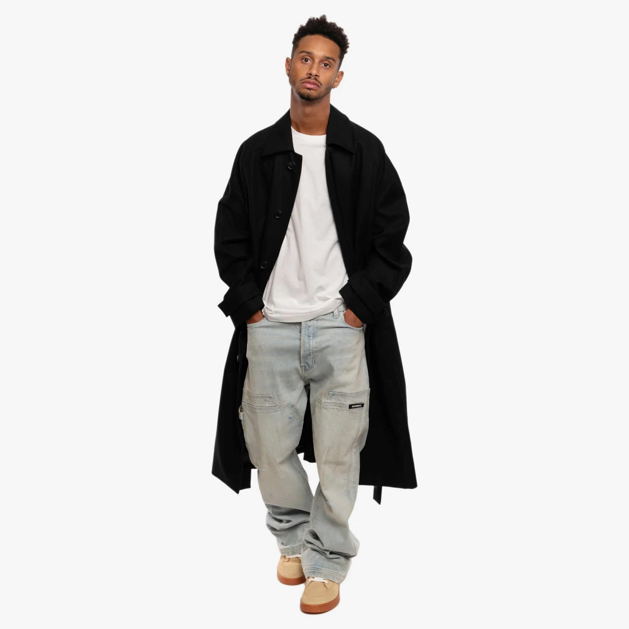 Oversize Single Fine Wool Mac Coat - Image 2